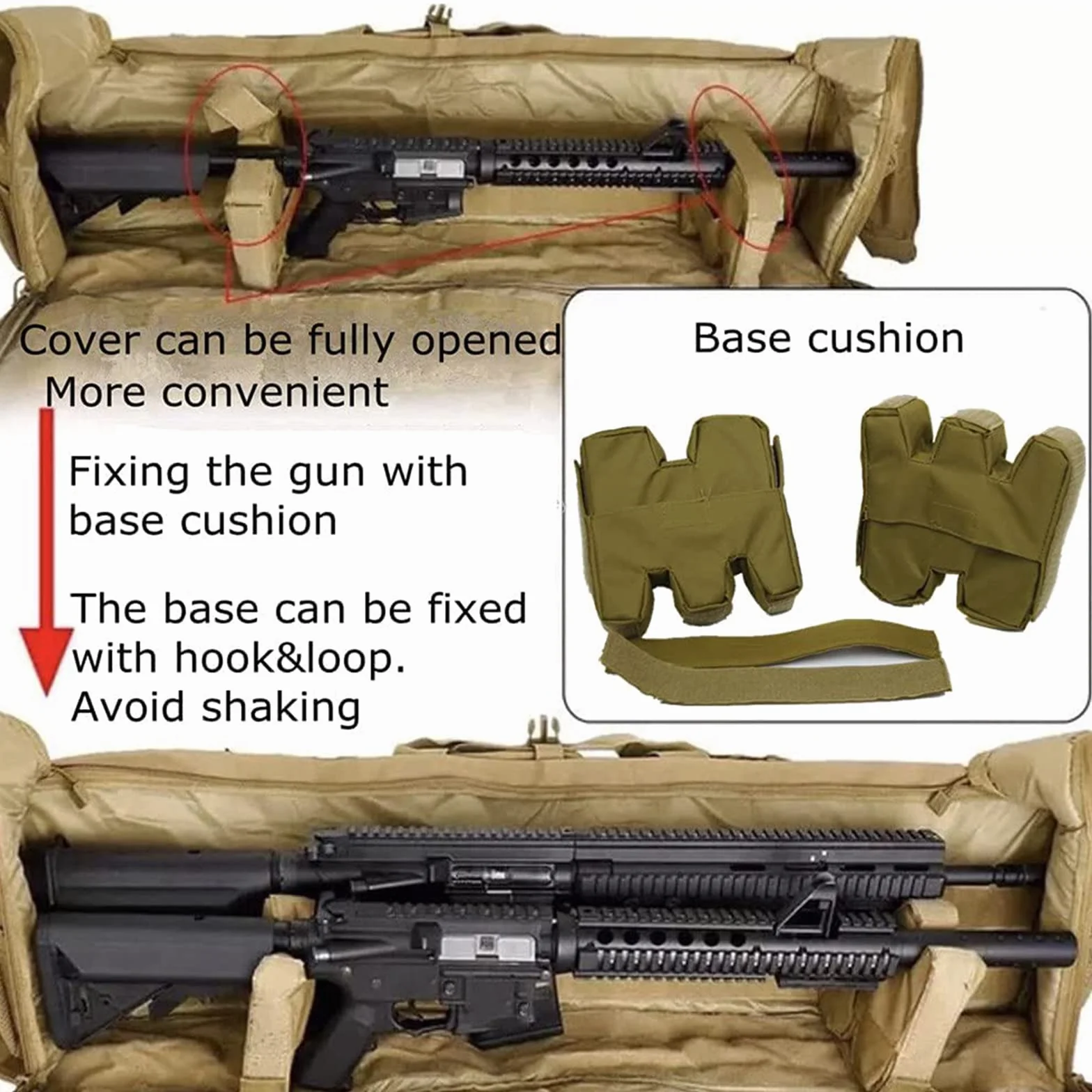Plecak na broń taktyczną Airsoft Futerał ochronny z etui na magazynek