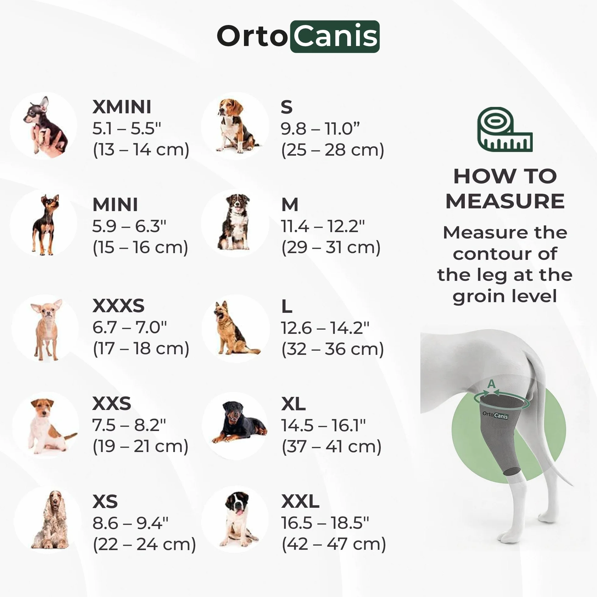 Ortocanis - Ochraniacz na kolana dla psa - do lewej tylnej nogi - Wykonany z neoprenu ARD - do rozdarć LAC, urazów więzadła, zwichnięcia rzepki - rozmiar XL (37-41 cm)