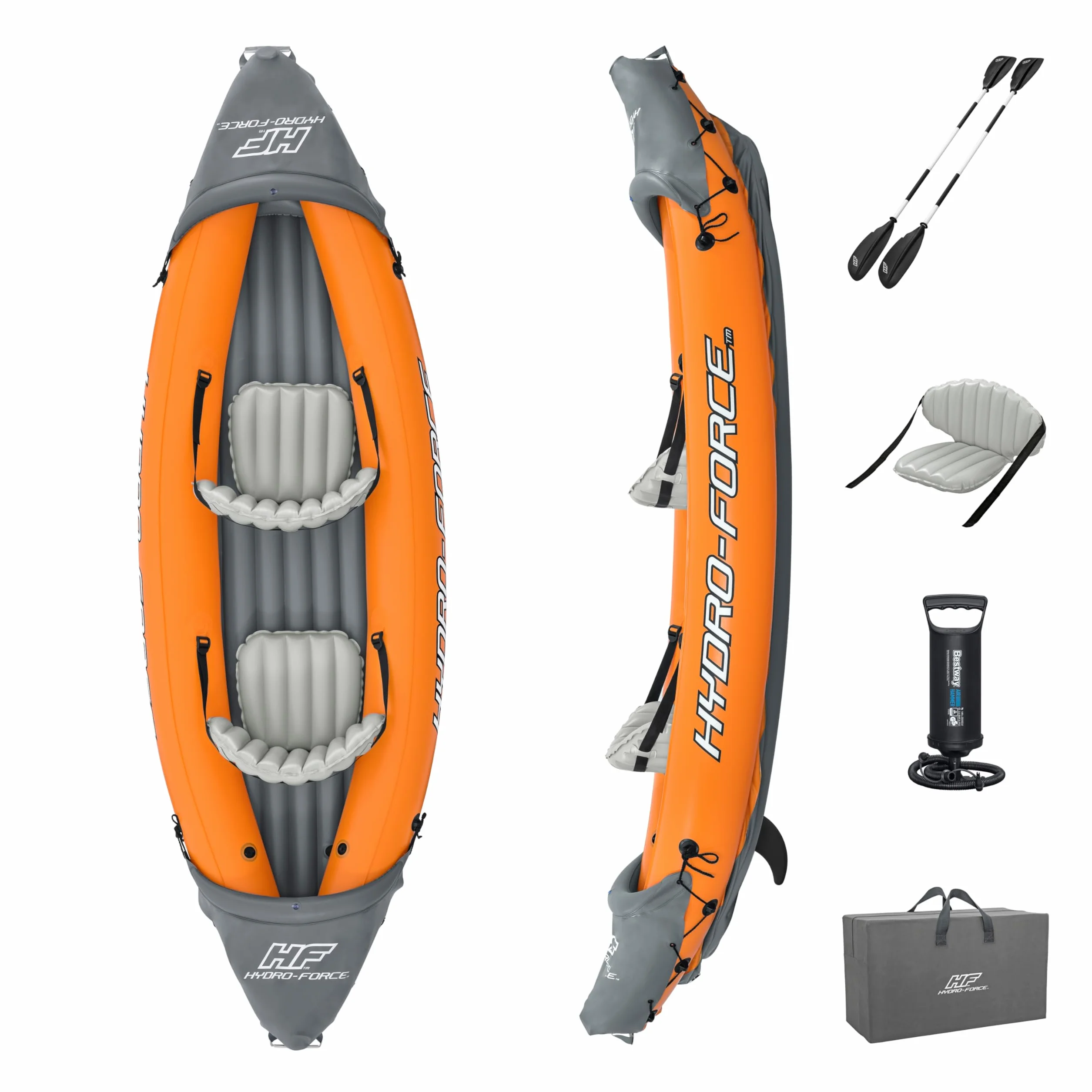 Bestway Hydro-Force Rapid X2 Kajak dwuosobowy zestaw nadmuchiwany z pompką