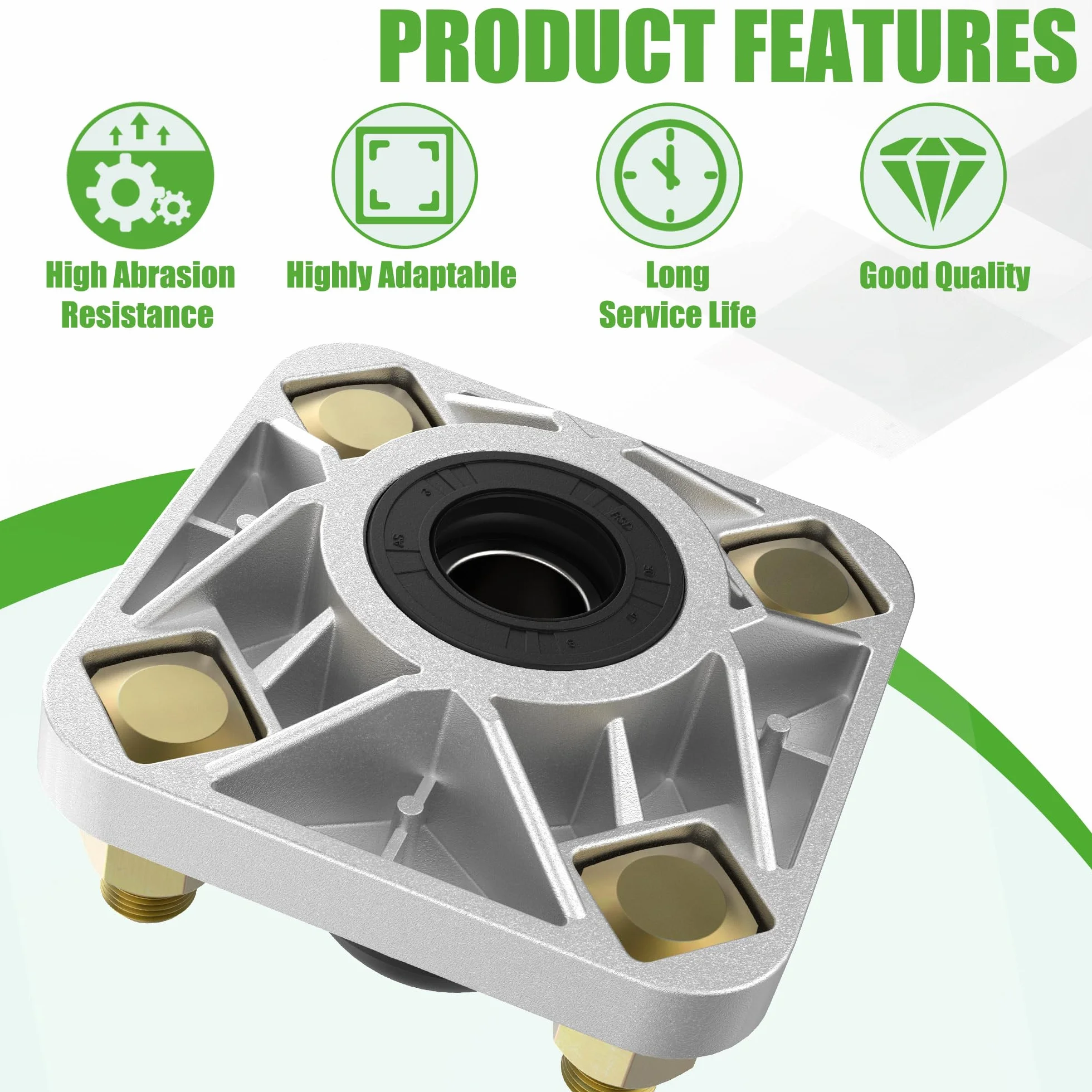 10L0L Piasta z aluminium przedniego koła pasuje do Yamaha G2/G8/G9/G14/G16/G19/G22/G29 gazowy lub elektryczny wózek golfowy JG5-WF511-10-00 (2 szt.)