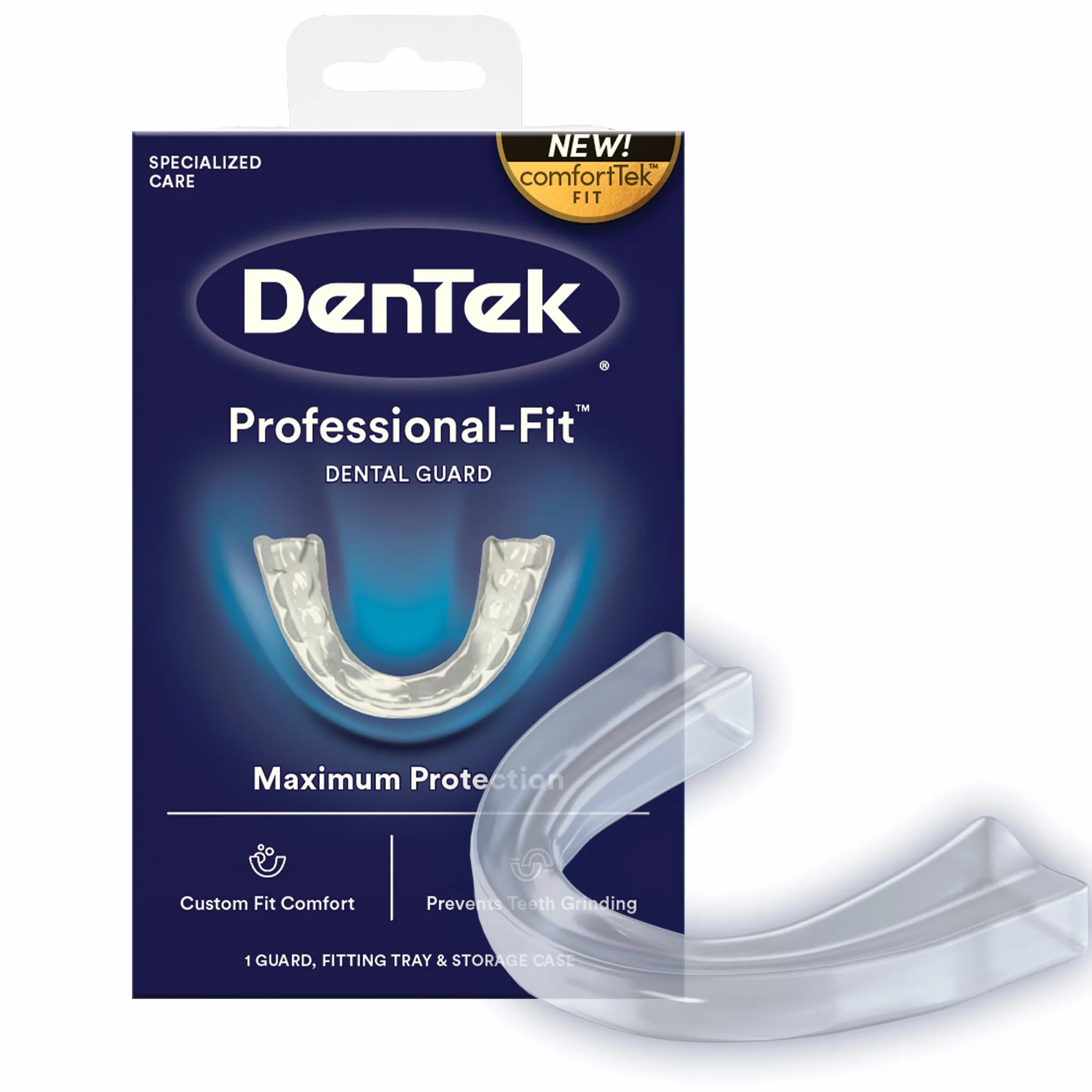 DenTek Professional-Fit Maksymalna ochrona Dental Guard | Ochrona przed nocnym szlifowaniem zębów | Opakowanie może się różnić