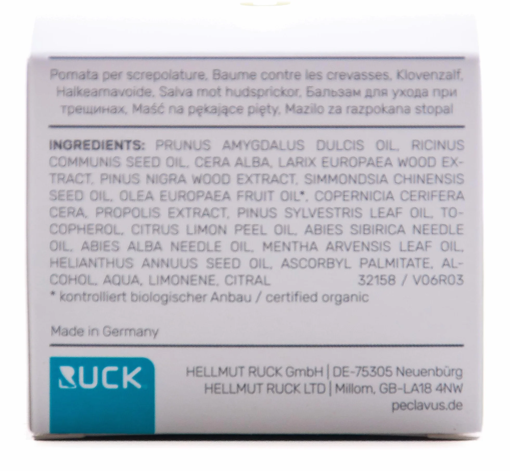 Peclavus Basic maść z owłosieniem Propolis i wosk Canauba, maść na zrogowaciałą i rysy na skórze stóp, 50 ml