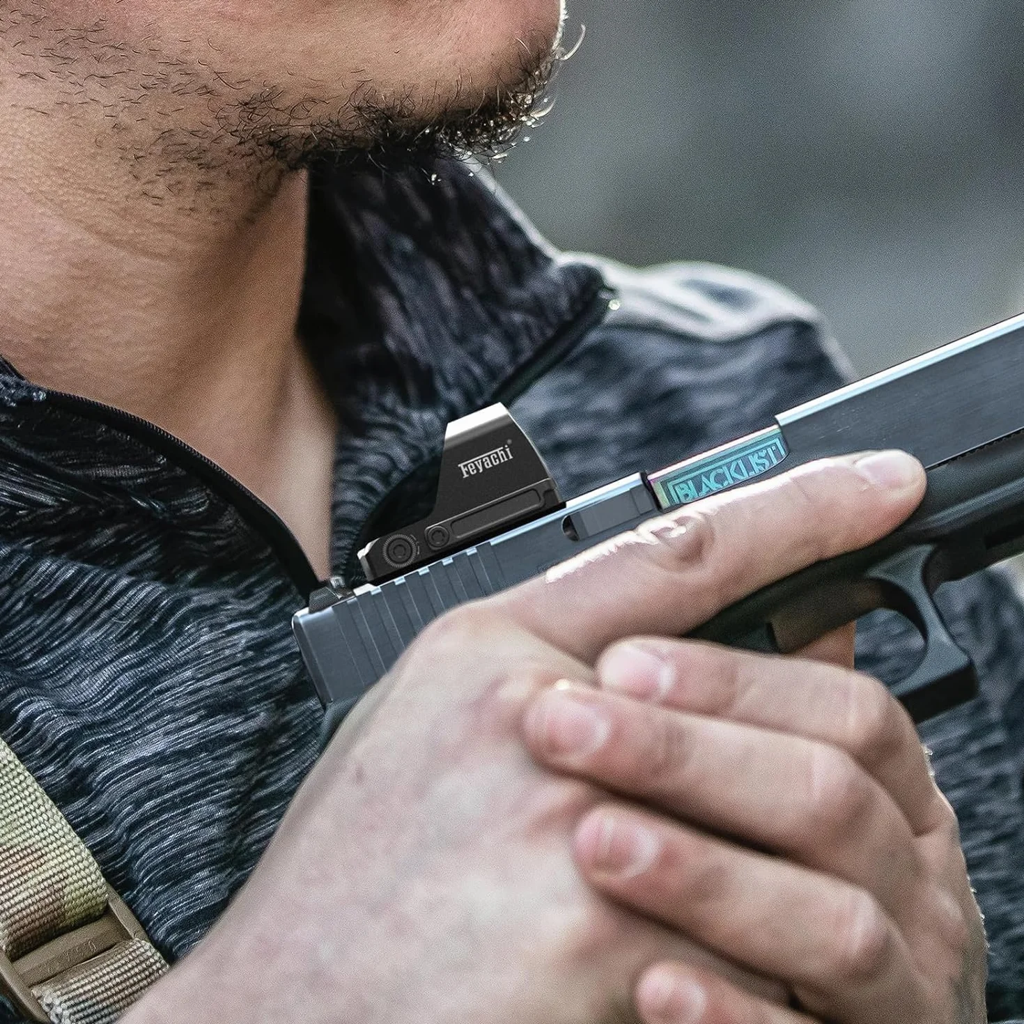 Feyachi RDS-59 Celownik z czerwoną kropką 3 MOA z mocowaniem na szynę Weaver/Picatinny 20 mm/22 mm i osłoną do kuszy myśliwskiej