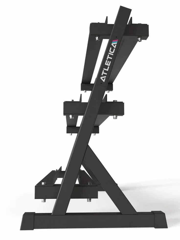 ATLETICA HellHound półka na krótkie hantle | Storage Rack | stabilna konstrukcja na maks. 22 krótkie hantle | dostosowane do dużych ciężarów | mała głębokość