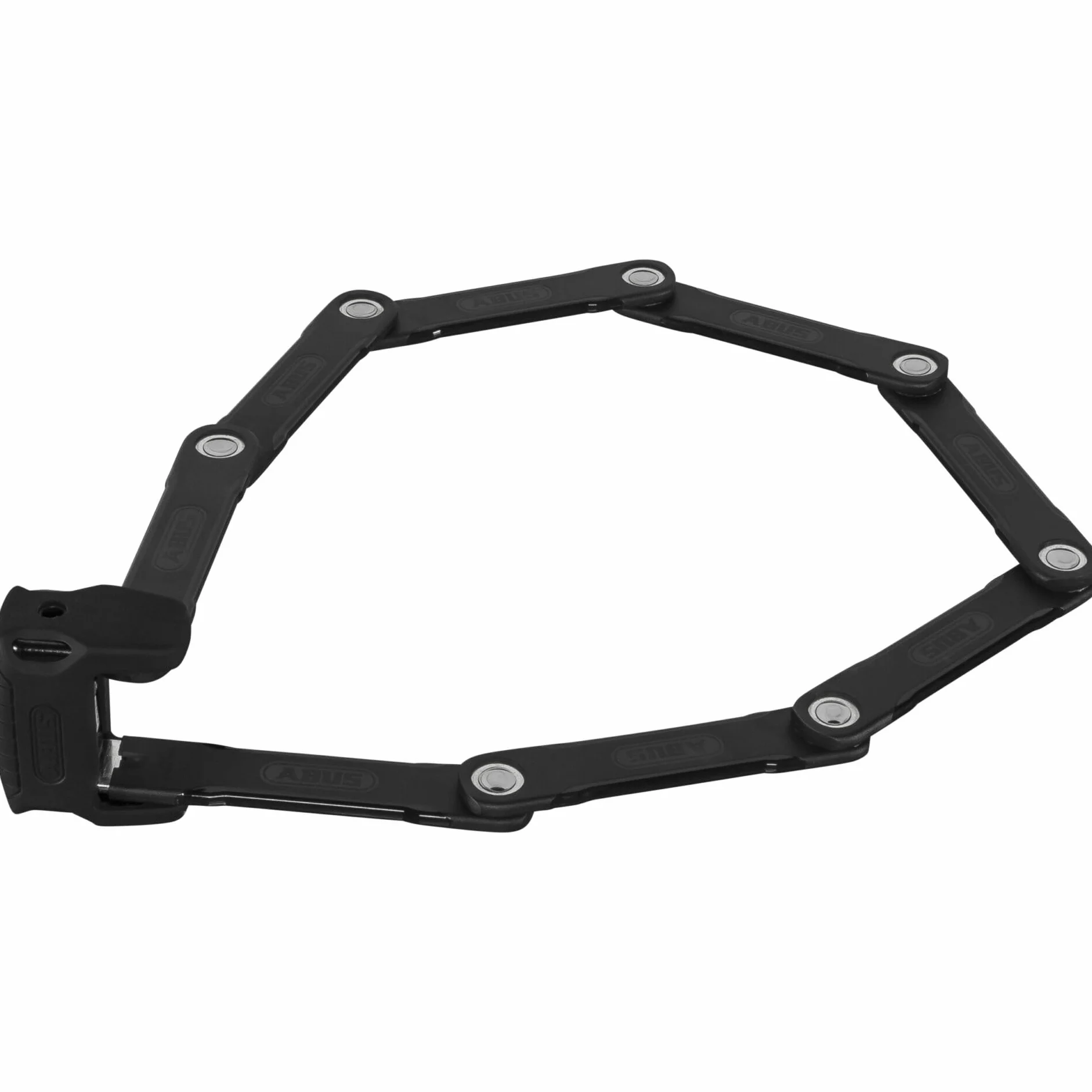 ABUS Zapięcie składane Bordo Granit 6500K z uchwytem na zamek SH - Zapięcie rowerowe z cylindrem XPlus zapewniającym wysoką ochronę przed manipulacją - Długość 120 cm, czarny