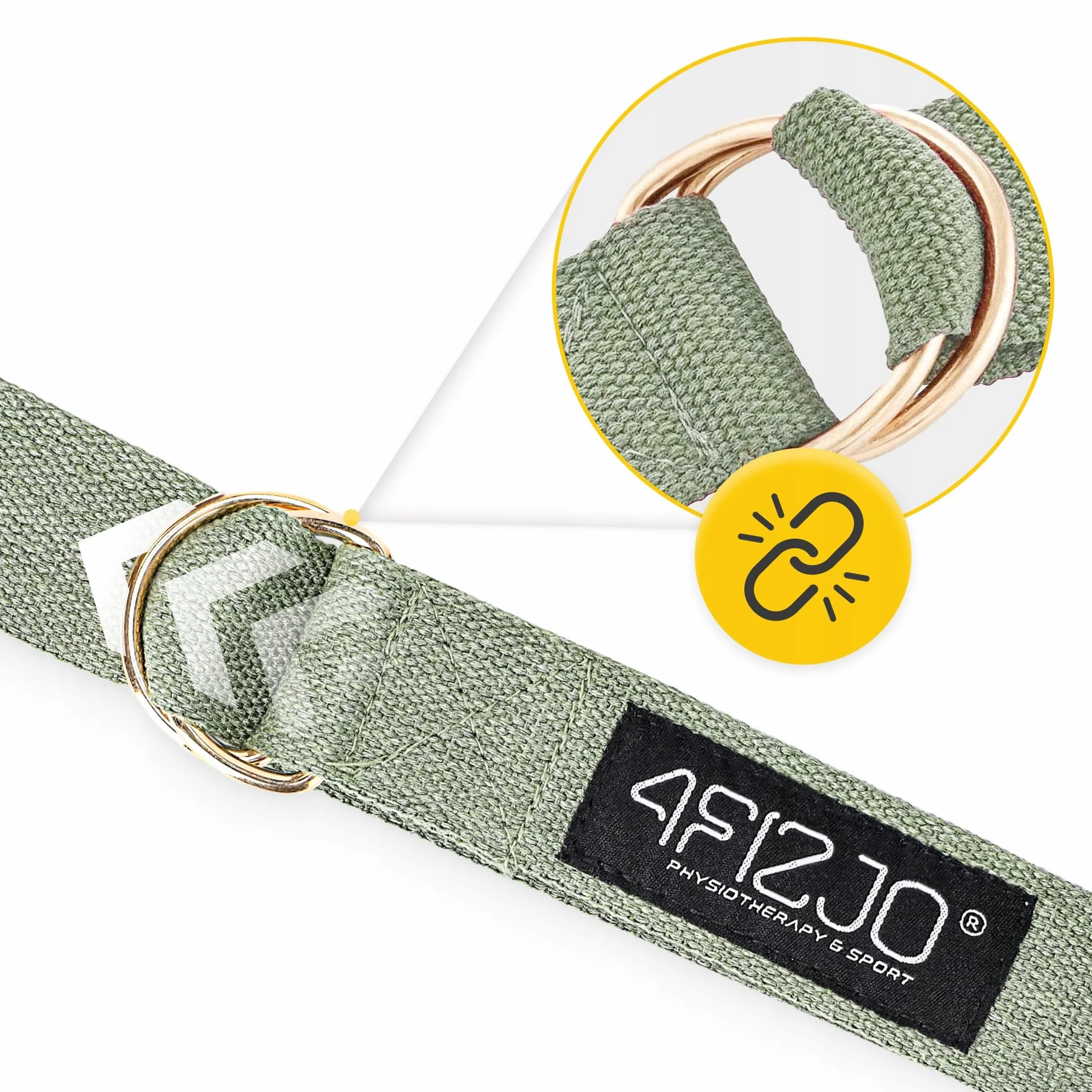 PASEK DO JOGI ROZCIĄGANIA YOGA BELT TAŚMA MATERIAŁOWA DO STRETCHINGU 3 m