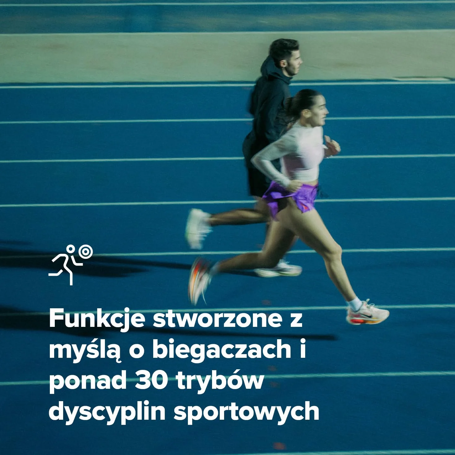 SUUNTO Run zegarek do biegania GPS, ekran dotykowy AMOLED 1,32", lekki, multisport, monitor aktywności, precyzyjny GPS, śledzenie tętna/snu, czas pracy baterii 12 dni, pamięć muzyczna 4 GB offline