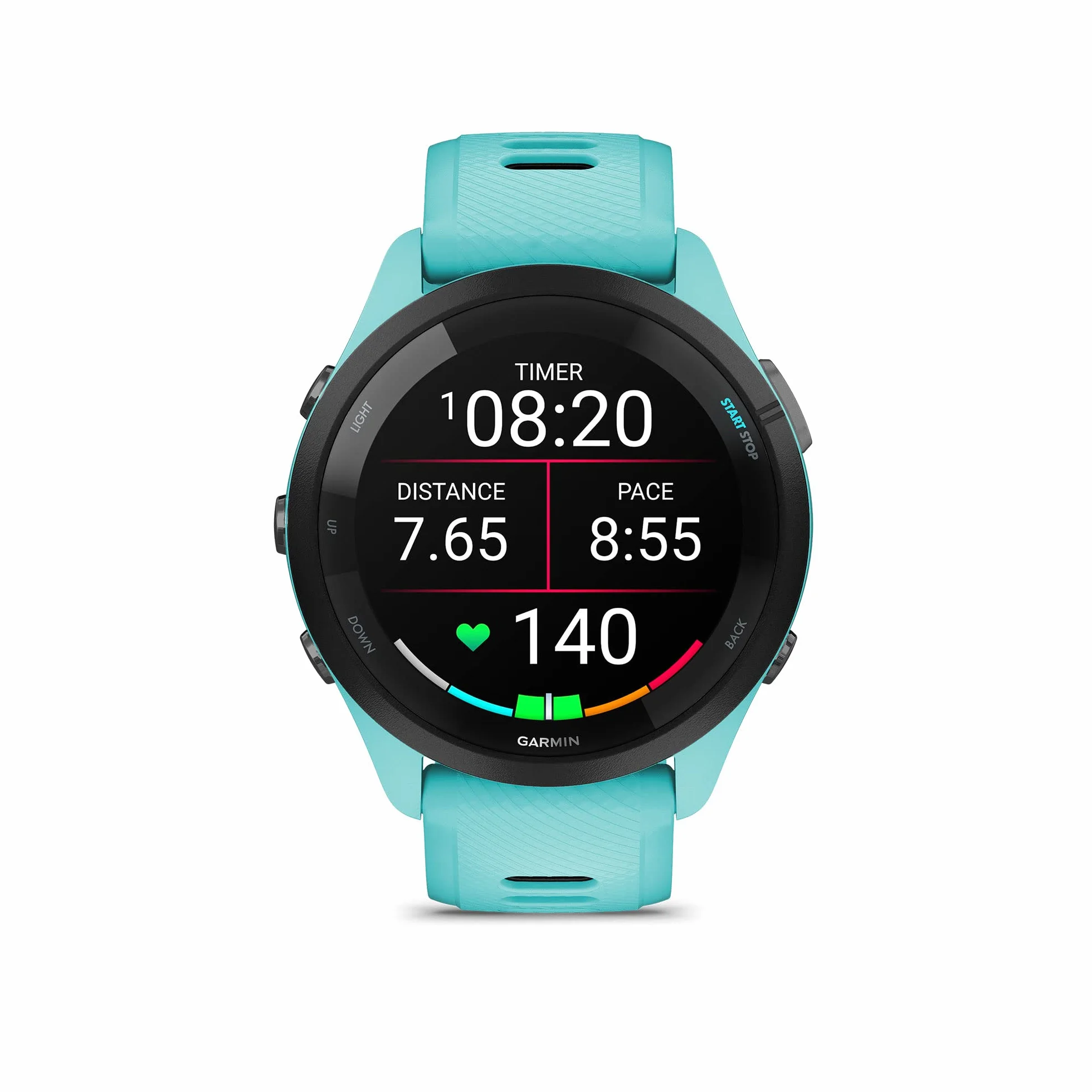 Garmin Forerunner 265 Smartwatch Do Biegania GPS 46mm, AMOLED, HRV Status, Do 13 Dni na Baterii, Aqua