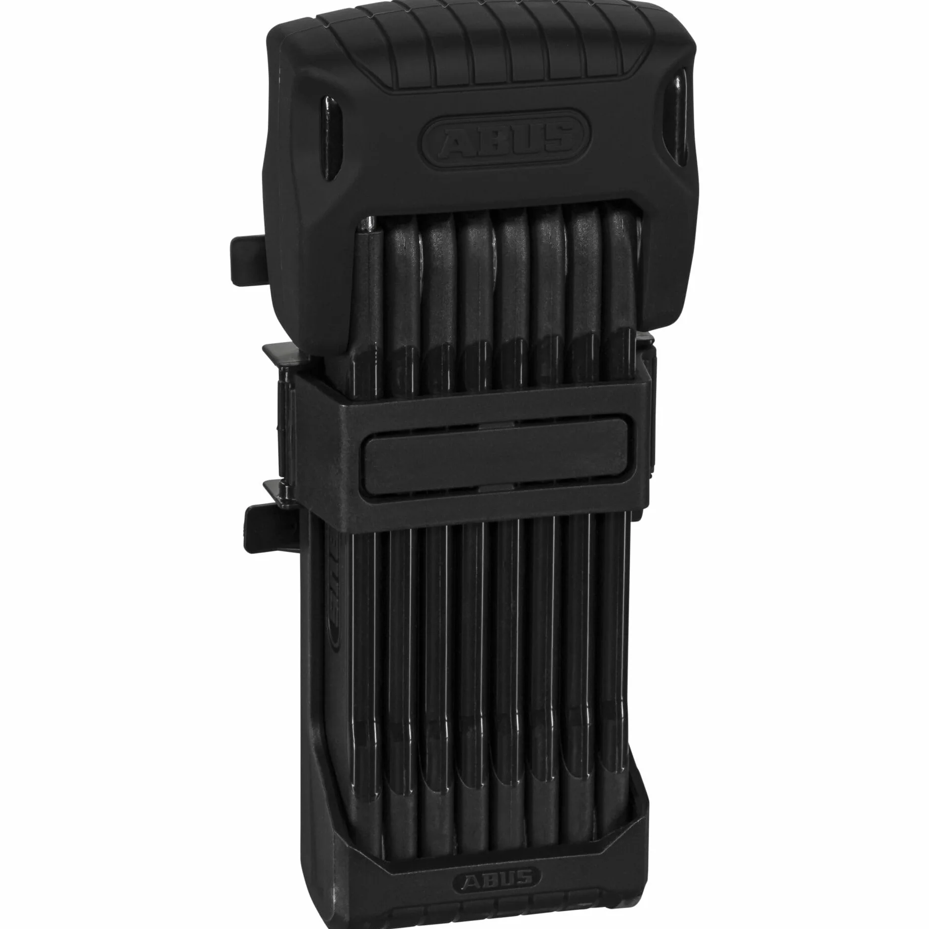 ABUS Zapięcie składane Bordo Granit 6500K z uchwytem na zamek SH - Zapięcie rowerowe z cylindrem XPlus zapewniającym wysoką ochronę przed manipulacją - Długość 120 cm, czarny