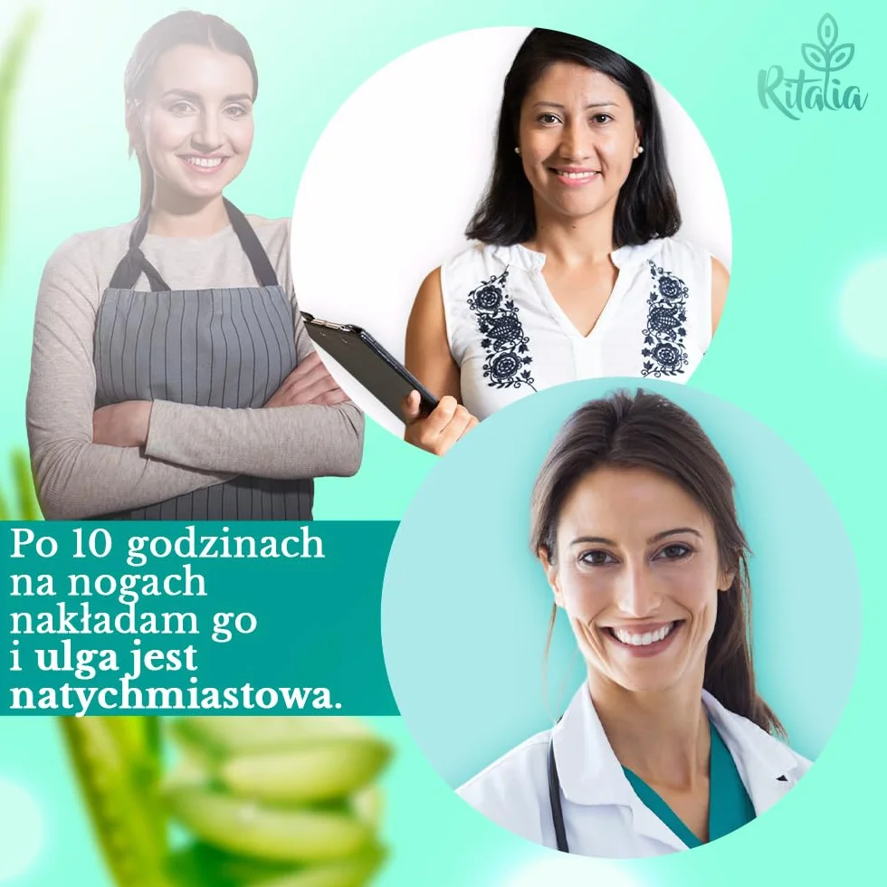 Ritalia® 250 ml KREM na żylaki efekt chłodzący Cryo gel BIO NA CIĘŻKIE NOGI KRĄŻENIE pajączki naczyniowe opuchnięte nogi i stopy silna ulga przeciwzapalna