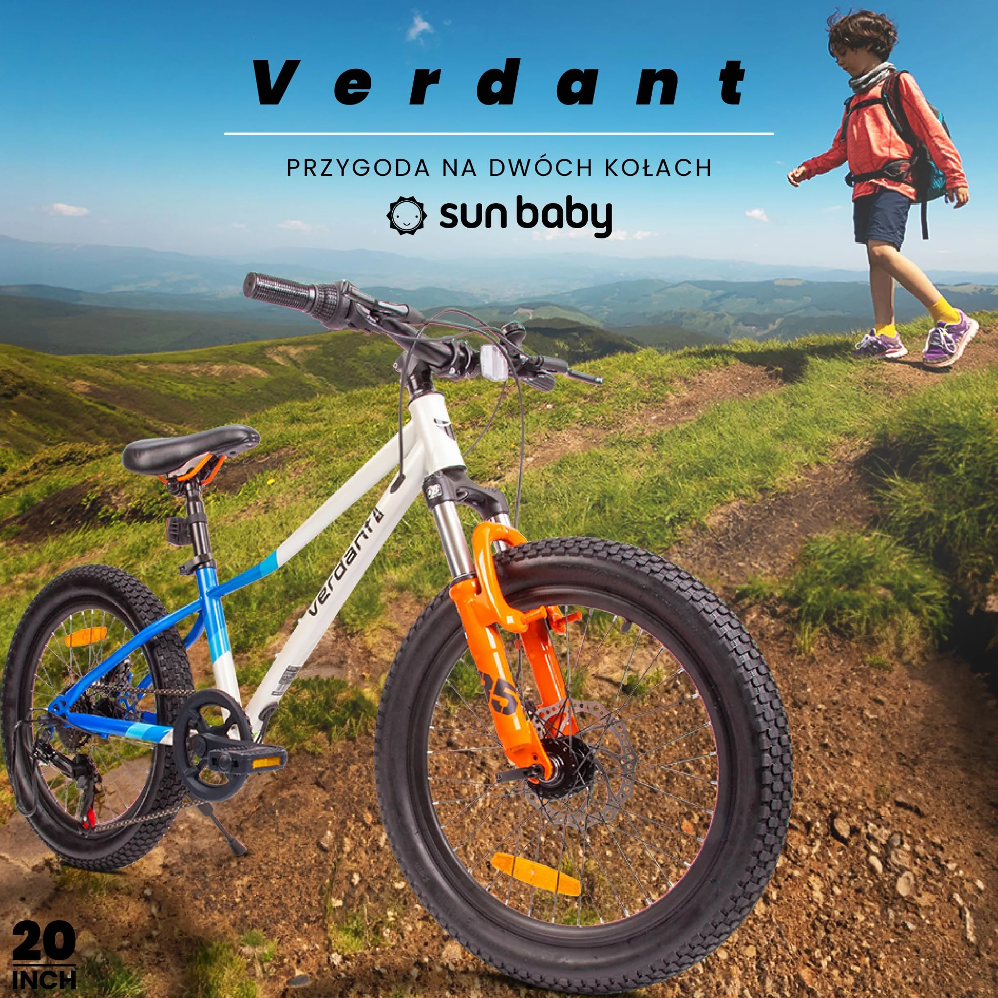 Rower chłopięcy Verdant Bike 20 24 cale, przerzutka Shimano Tourney TY21, lekki, rama stalowa, wolnobieg rzędowy ATA