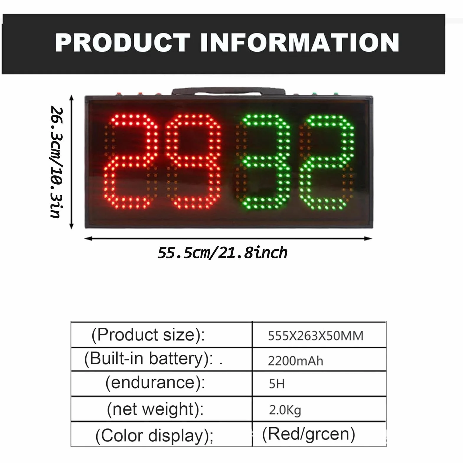 Elektroniczna Tablica Zmian W Piłce Nożnej, 4-cyfrowa Dwustronna Tablica Zmian W Piłce Nożnej, Tablica Zmian Sędziów Piłkarskich, Elektroniczna Tablica Zmian, Na Mecz Piłki Nożnej