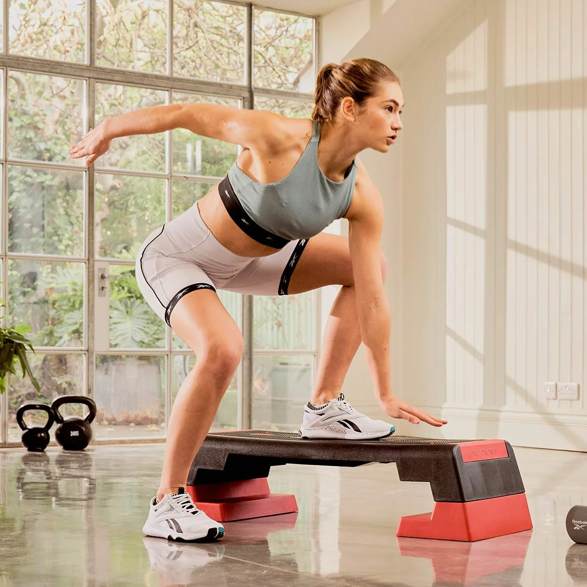 Reebok Step Bluetooth 2021 Czarny Czerwony 102 x 38.5 x 25 cm