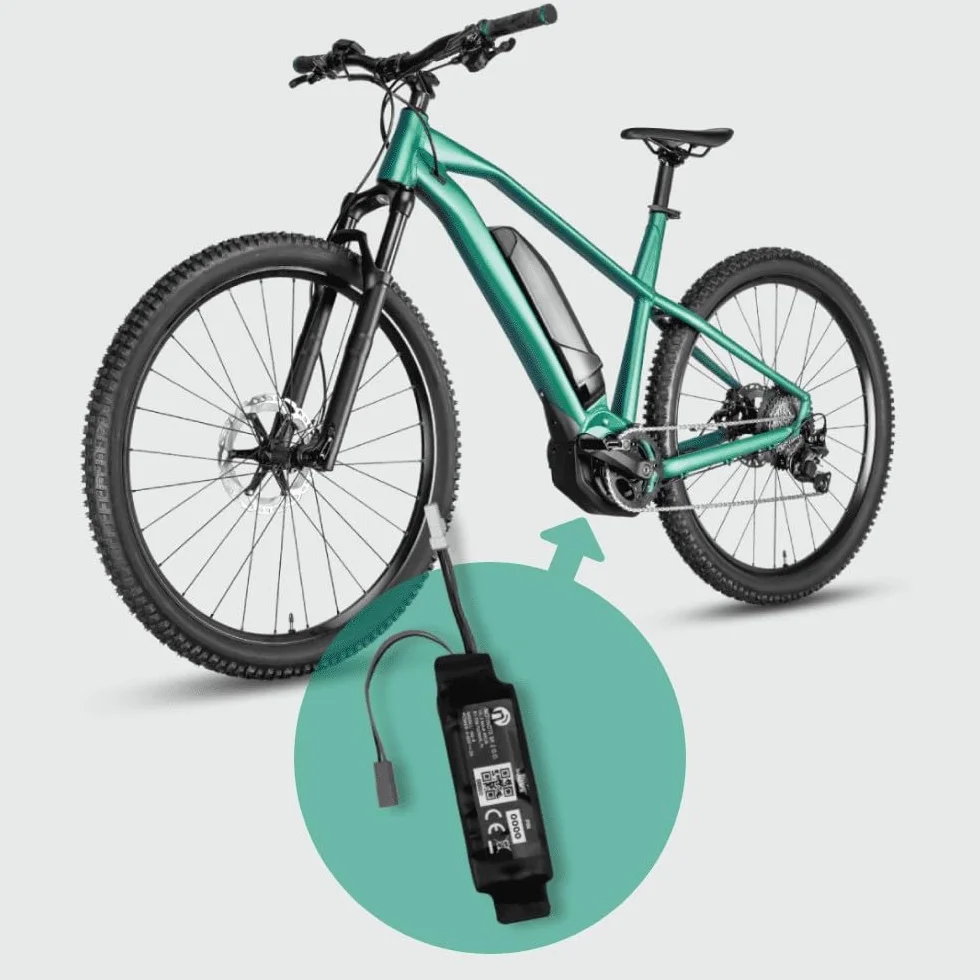 Tracker GPS NTO-CBR do rowerów elektrycznych, kompatybilny z silnikiem elektrycznym BROSE | alarm antykradzieżowy, bez abonimentu | monitorowanie i historija lokalizacji, roaming