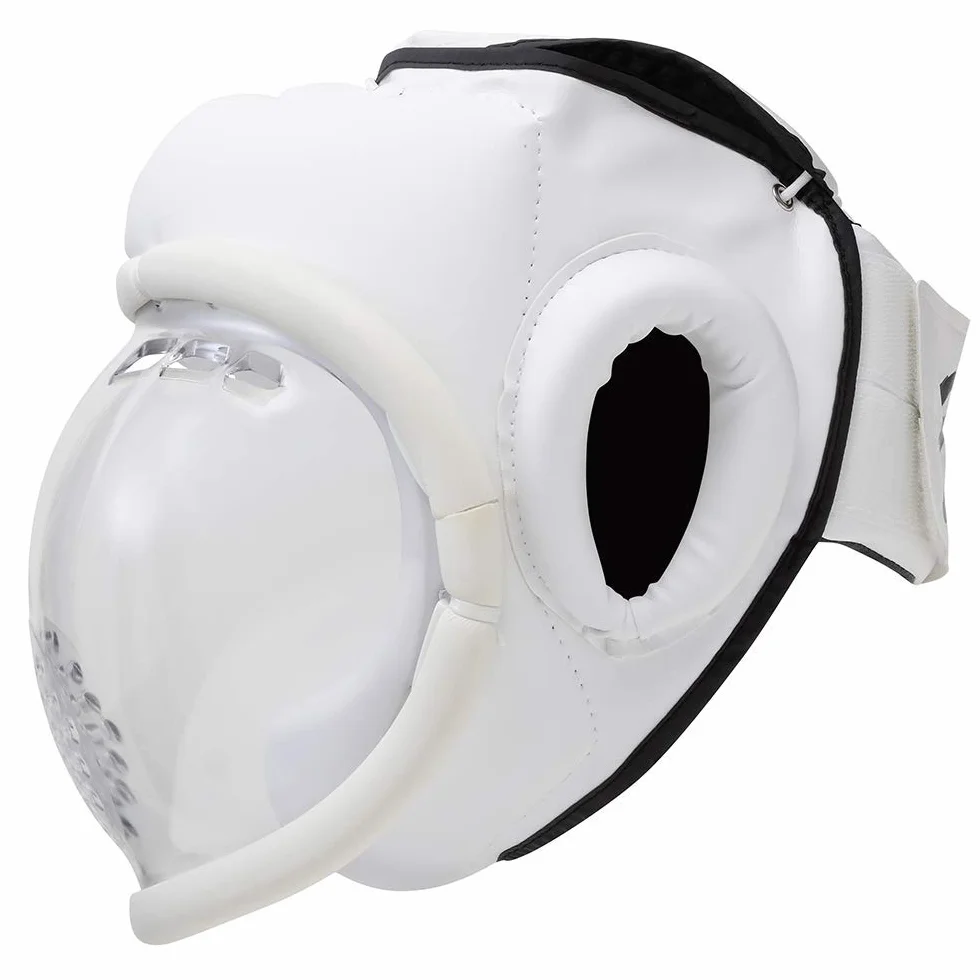 Playwell Kudo White Full Face Broapons Full Contact Head Guard - SR