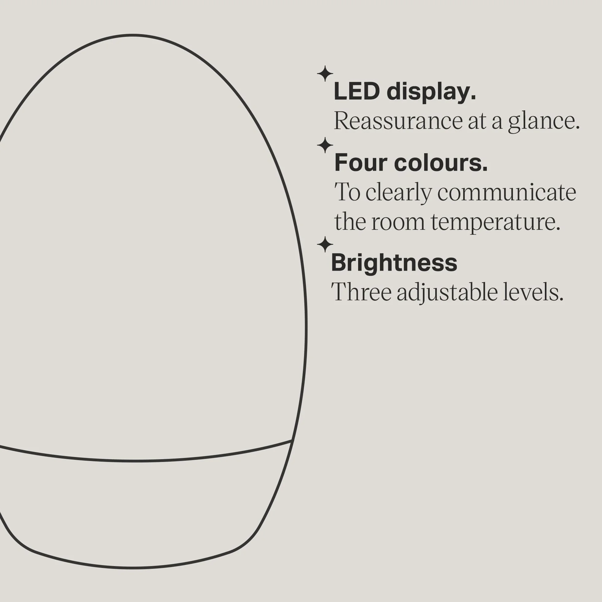 Tommee Tippee GroEgg2 Digital Colour Changing Room Thermometer and Night Light, USB Powered
