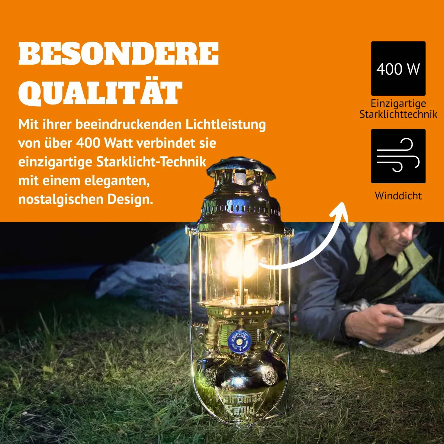 HK500 Hogedruk Lamp - polerowany mosiądz