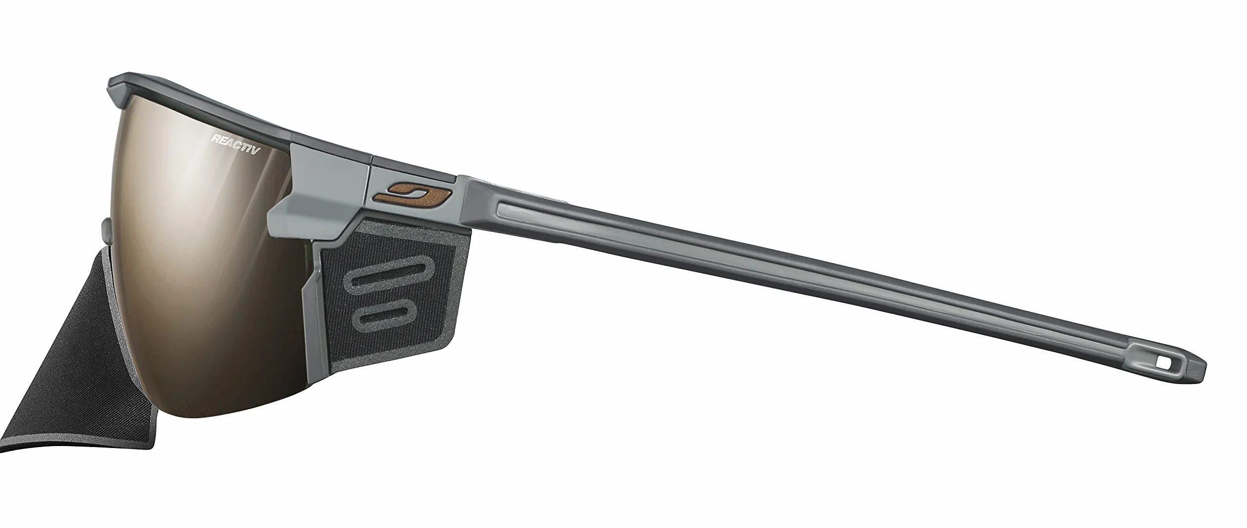 Julbo Ultimate Cover okulary przeciwsłoneczne, szare/szare, jeden rozmiar, szary/szary, Rozmiar uniwersalny