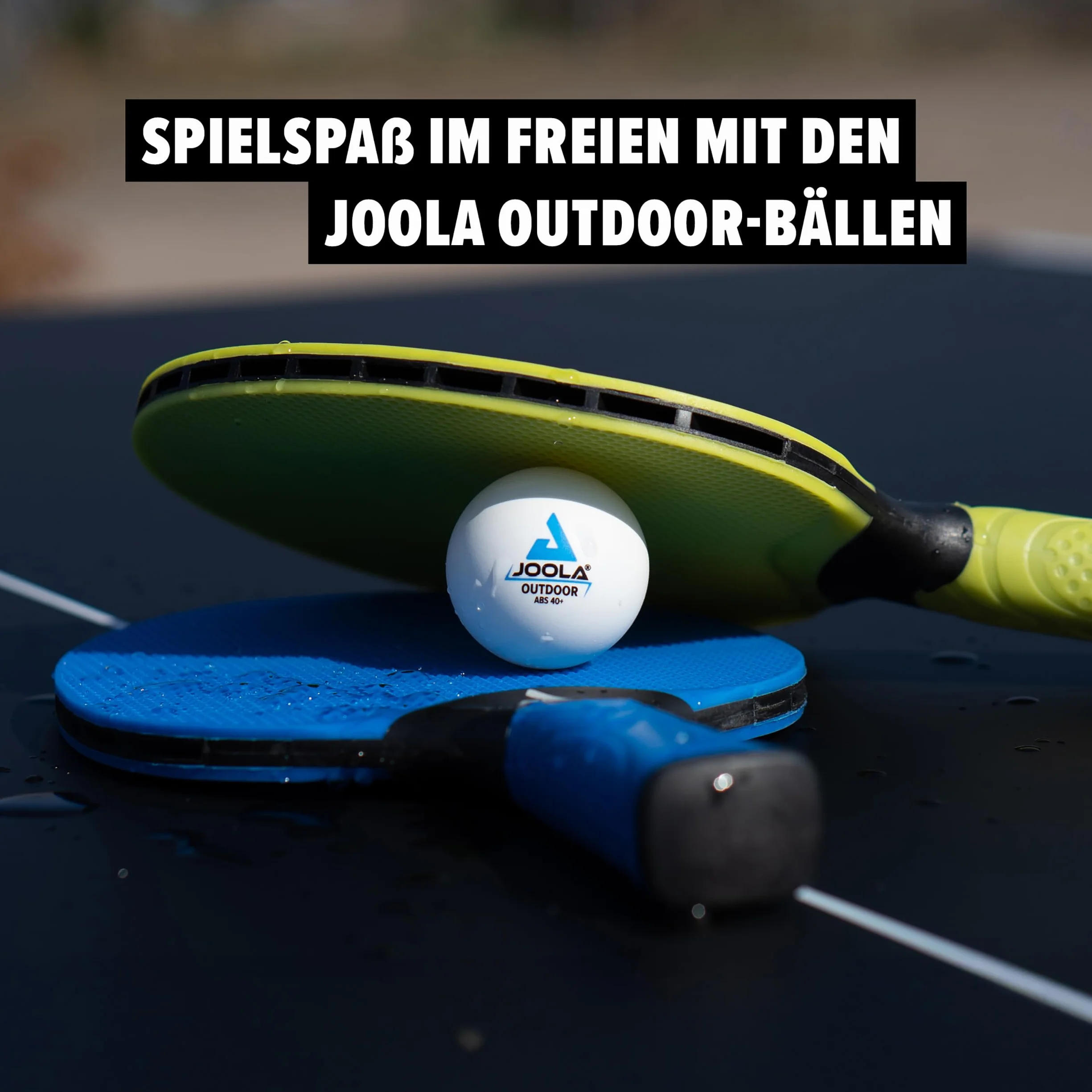 JOOLA TT-Ball Outdoor, uniseks, dla dorosłych, kolor biały, 40 mm