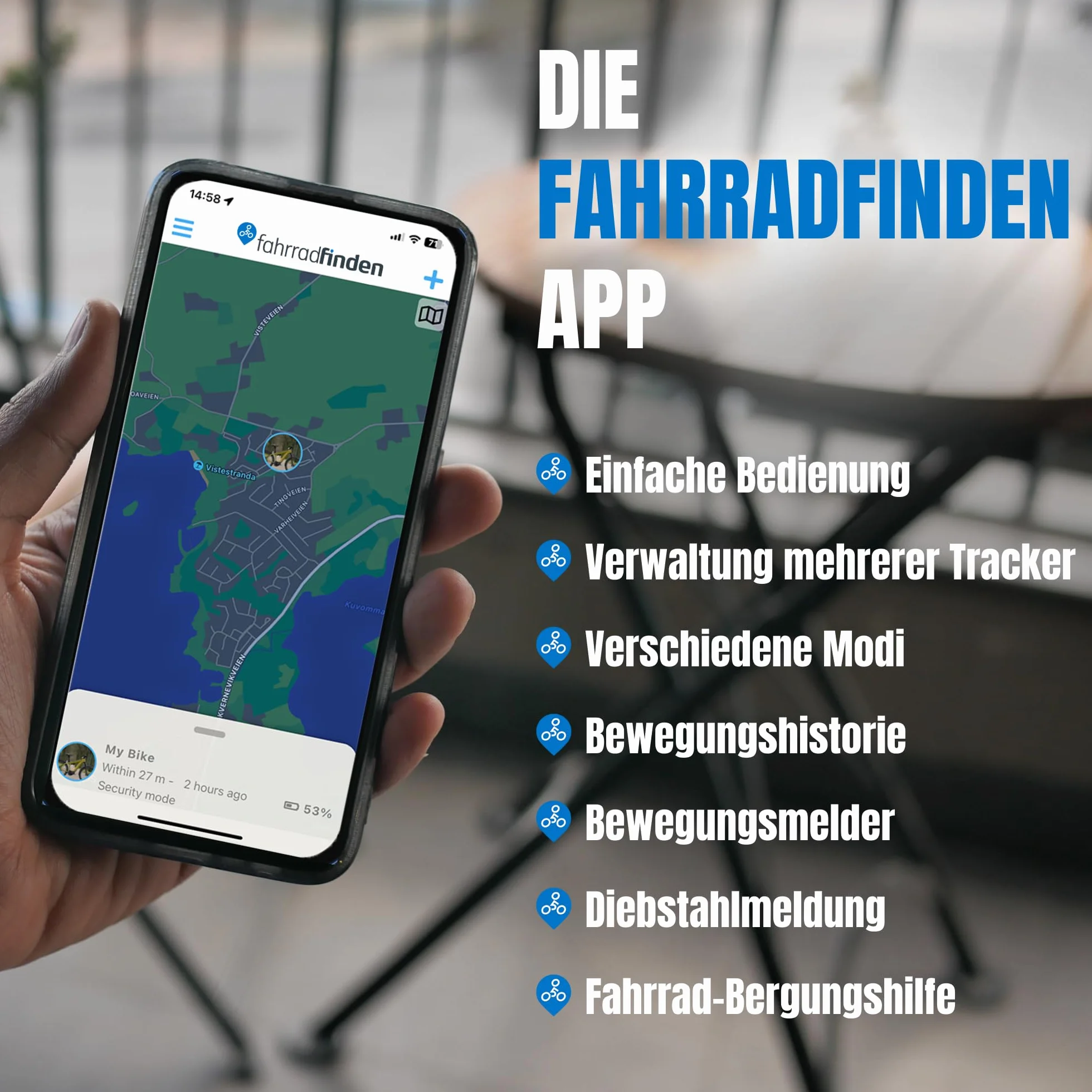 GPS tracker rowerowy ukryty w kierownicy lokalizator z kartą SIM