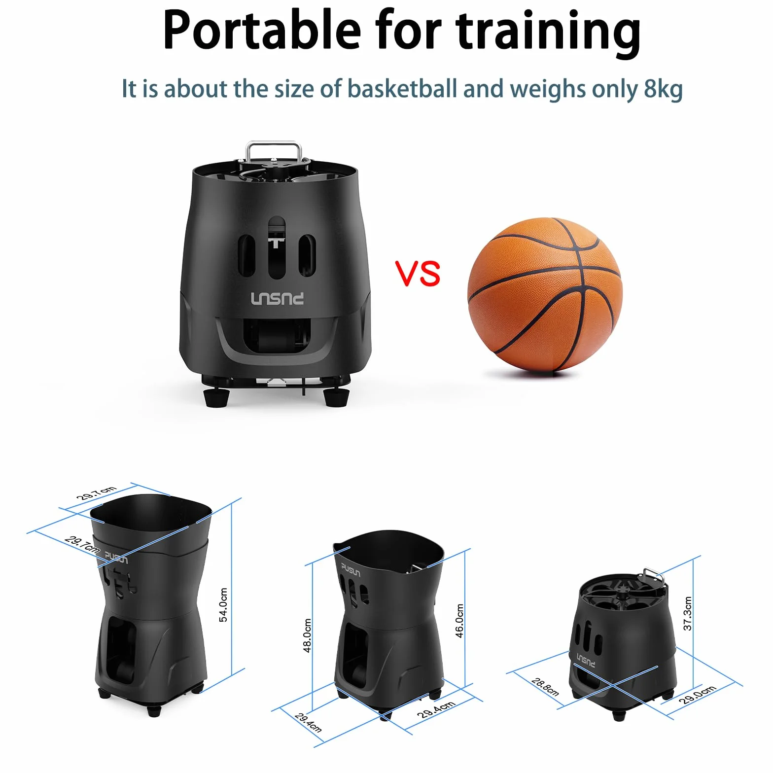 PT-Mini Pro Tennis Ball Machine: Automatyczna obsługa z regulowaną prędkością i kątem, zdalne sterowanie, narzędzie treningowe