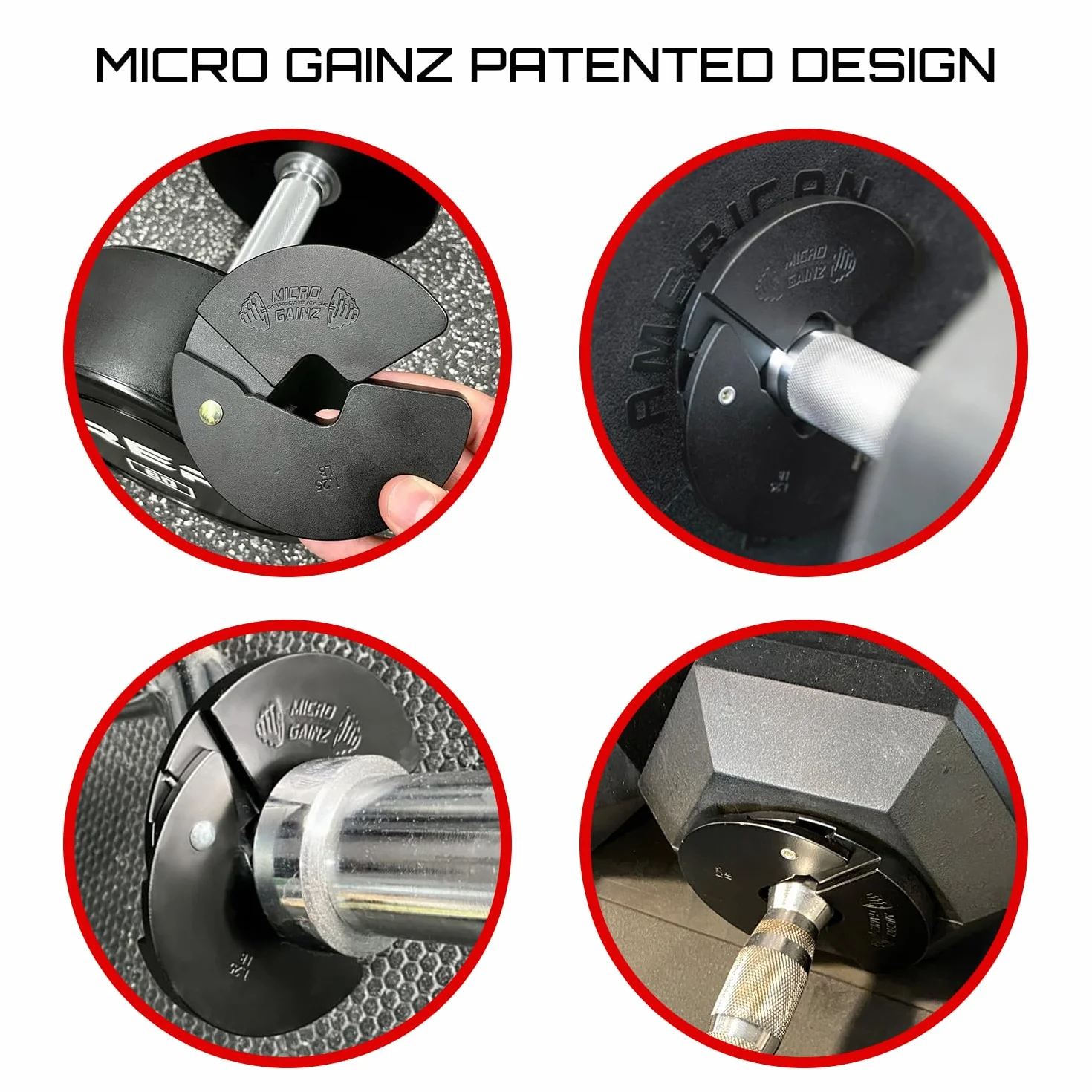 Micro Gainz NEW 2 lub 4-częściowe hantle do treningu hantlami i mikroładowania, wyprodukowane w USA