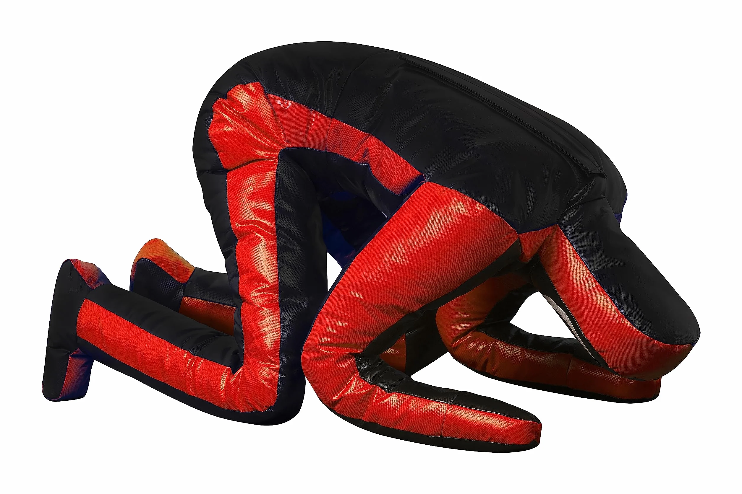 FNine Sports MMA Grappling Dummy, BJJ Wrestling Dummy Defensive Position Brazilian JIU Jitsu Submission Samoobrona Trening Judo Worek bokserski Winyl Smoczek 180 cm bez wypełnienia