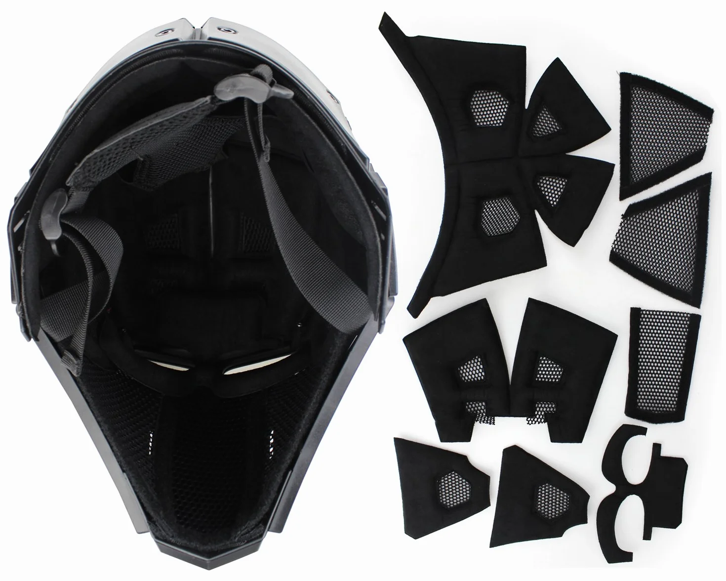 Taktyczny kask airsoft, kask ochronny na całą twarz z osłoną twarzy i goglami, używany do strzelania do paintballu, polowania, jazdy na motocyklu, rekwizytów filmowych, odgrywania ról itp.