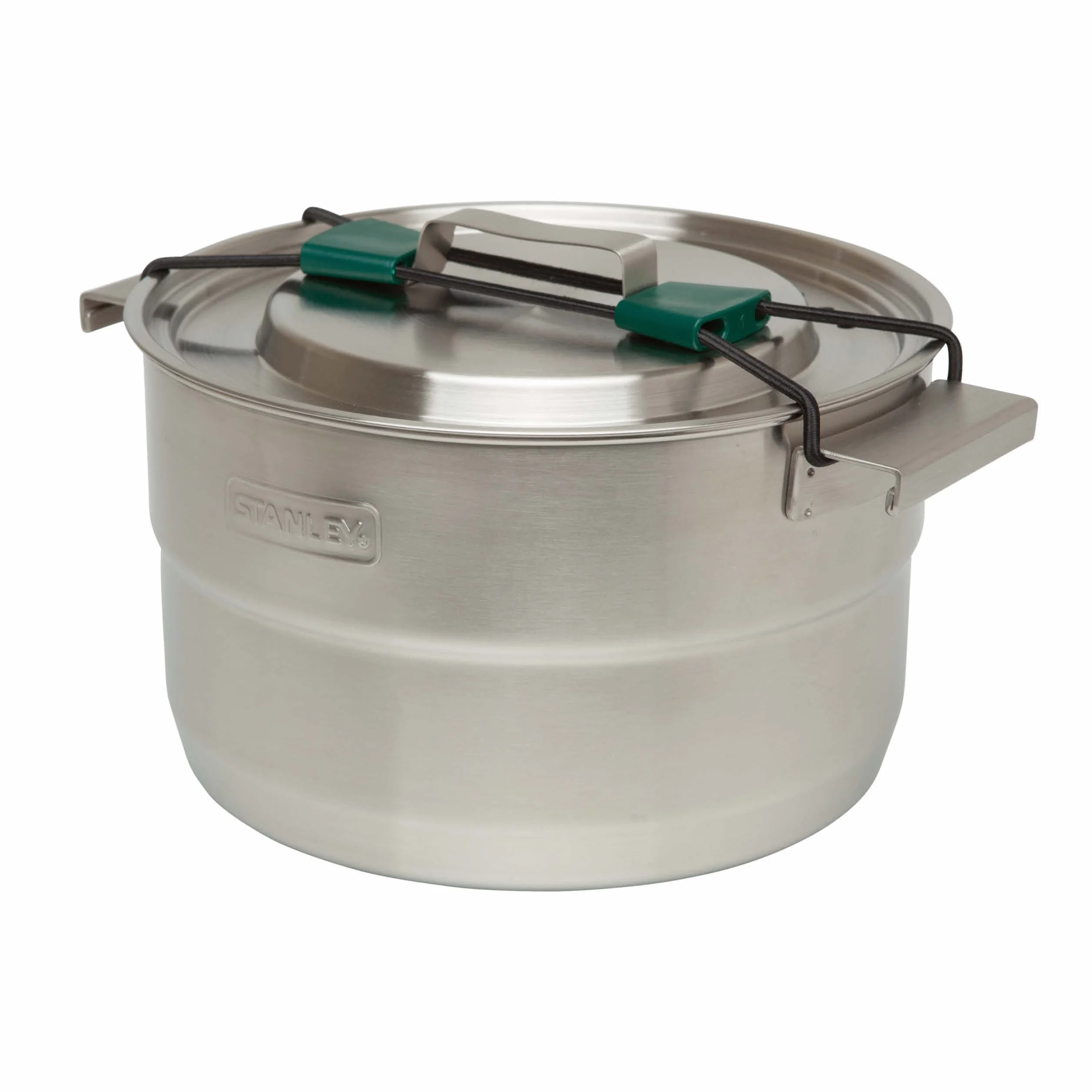 Stanley Adventure Full Kitchen Basecamp kempingowy zestaw do gotowania, 3,5 l, 11-częściowy zestaw do gotowania na świeżym powietrzu, garnek ze stali nierdzewnej z wentylowaną pokrywką, naczynia