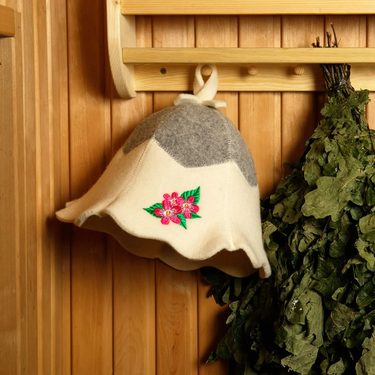 Kapelusz do sauny, 100% wełna organiczna filcowa czapka do sauny, czapka bany, ochrona włosów do sauny, akcesoria do sauny, akcesoria do sauny, rosyjska czapka do sauny, prezenty do sauny