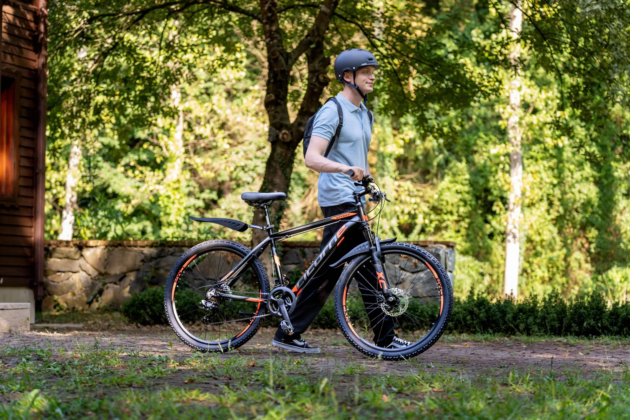 Rower górski Licorne Bike Effect aluminiowy 21-biegowy hamulec tarczowy czarny limonka