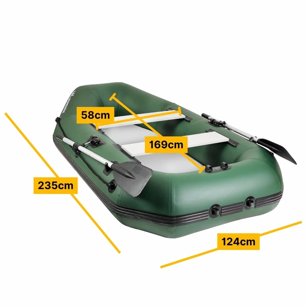 MK-Angelsport Wavemaster ponton 235 cm z dmuchanym dnem dla 2 osób