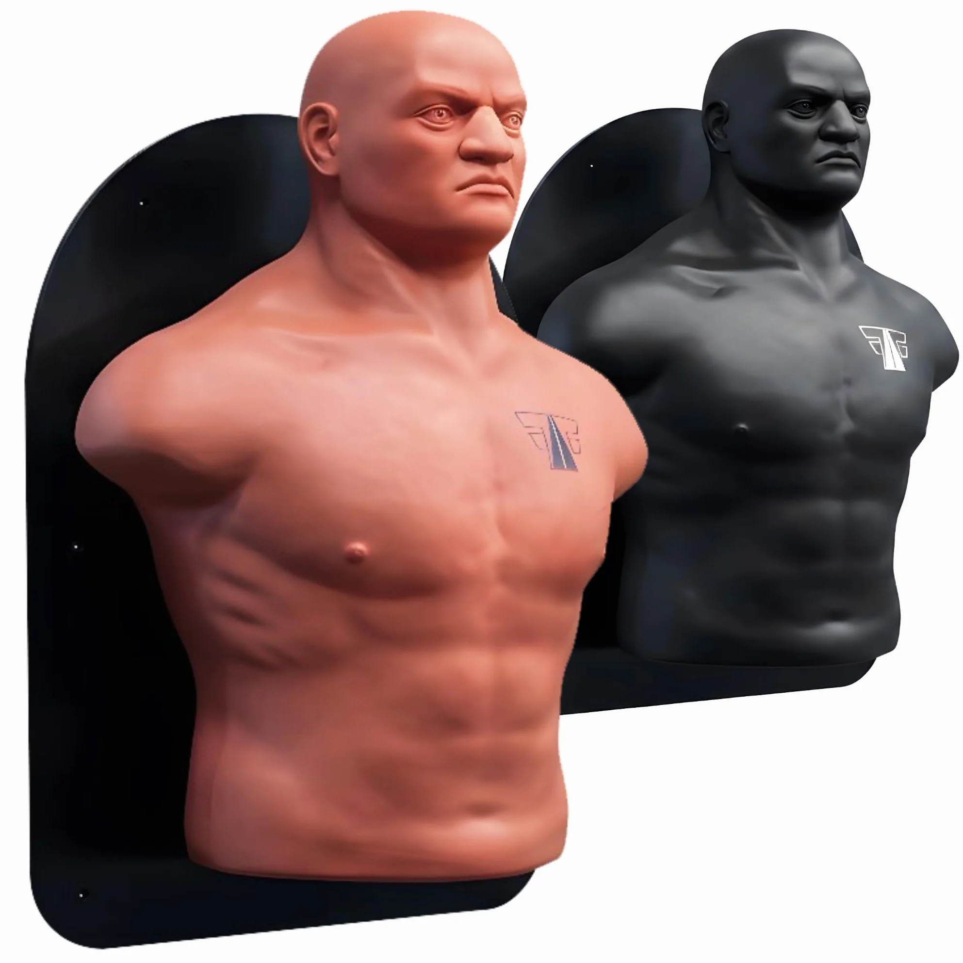 FOX-FIGHT Wand Box Dummy | nakładka na ścianę Punching Manekin bokserski Boxing Man Manekin treningowy (naturalny)