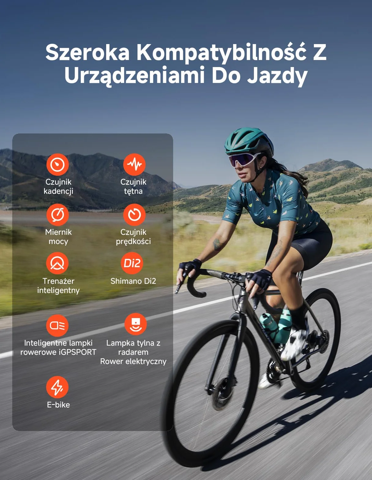 iGPSPORT BSC300T Licznik Rowerowy GPS, Kolorowy Ekran Dotykowy 2,4 Cala, Funkcja Nawigacji Map, Funkcja Treningowa, Obsługa 130 Danych, Kompatybilny z Rowerami Elektrycznymi,BSC300T