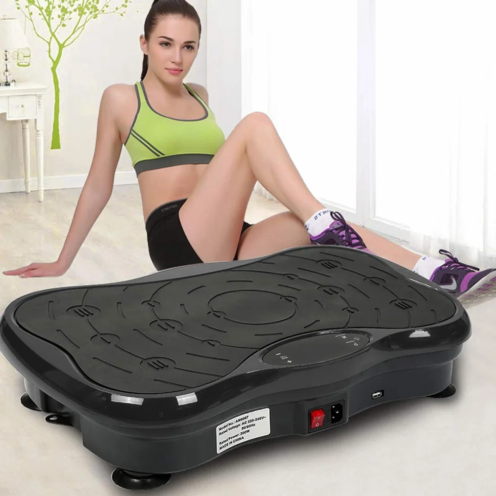 Platformy wibracyjne fitness z 2 paskami oporowymi do domu