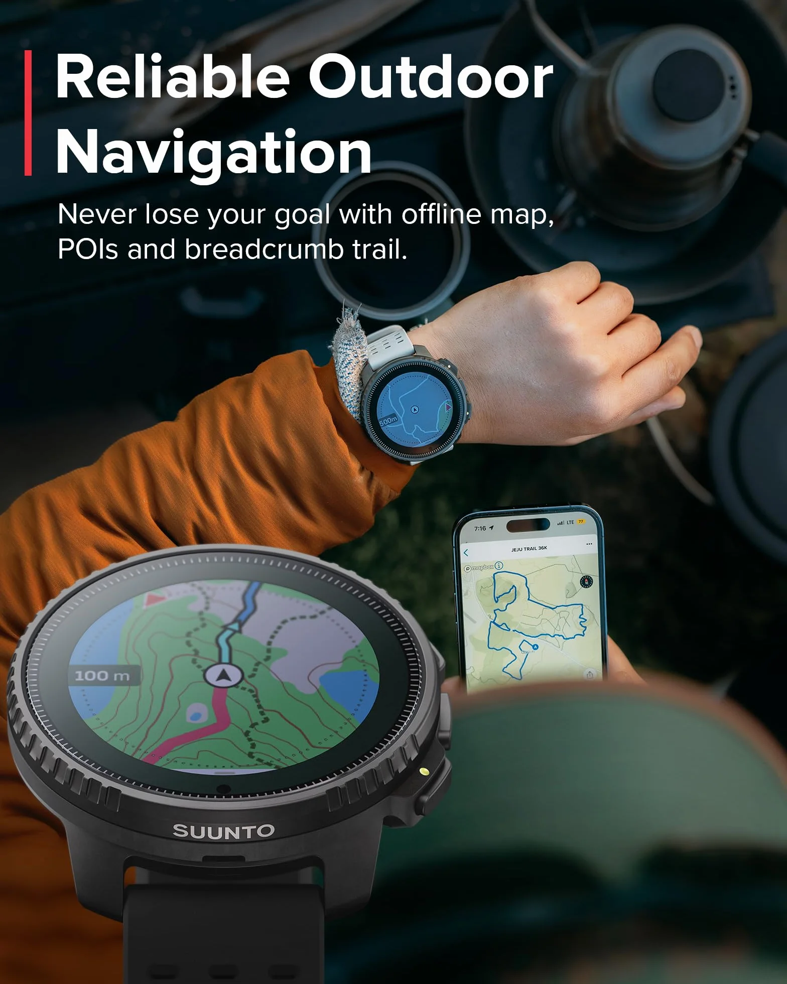 SUUNTO Vertical – Przygodowy zegarek GPS, monitor aktywności, dwupasmowy GNSS i mapy offline, obsługa ponad 95 dyscyplin sportowych, wskaźniki treningowe i analiza regeneracji.