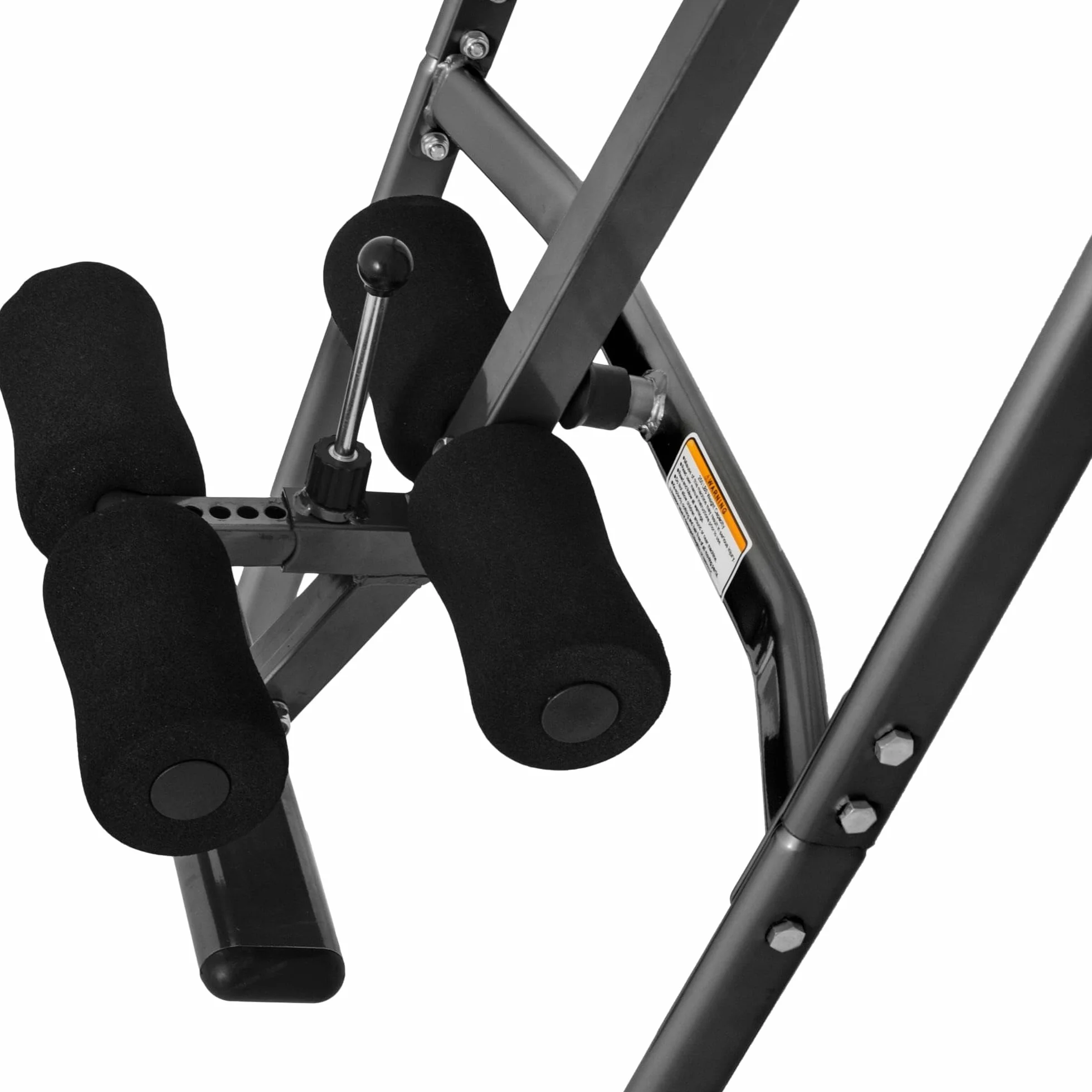 GORILLA SPORTS® Stół inwersyjny - 98 x 65,5 x 152,5 cm, regulowana wysokość 147-183 cm, składany, z podparciem lędźwiowym i kostki, rozciągacz pleców, maszyna do inwersji, trener grawitacyjny, ławka