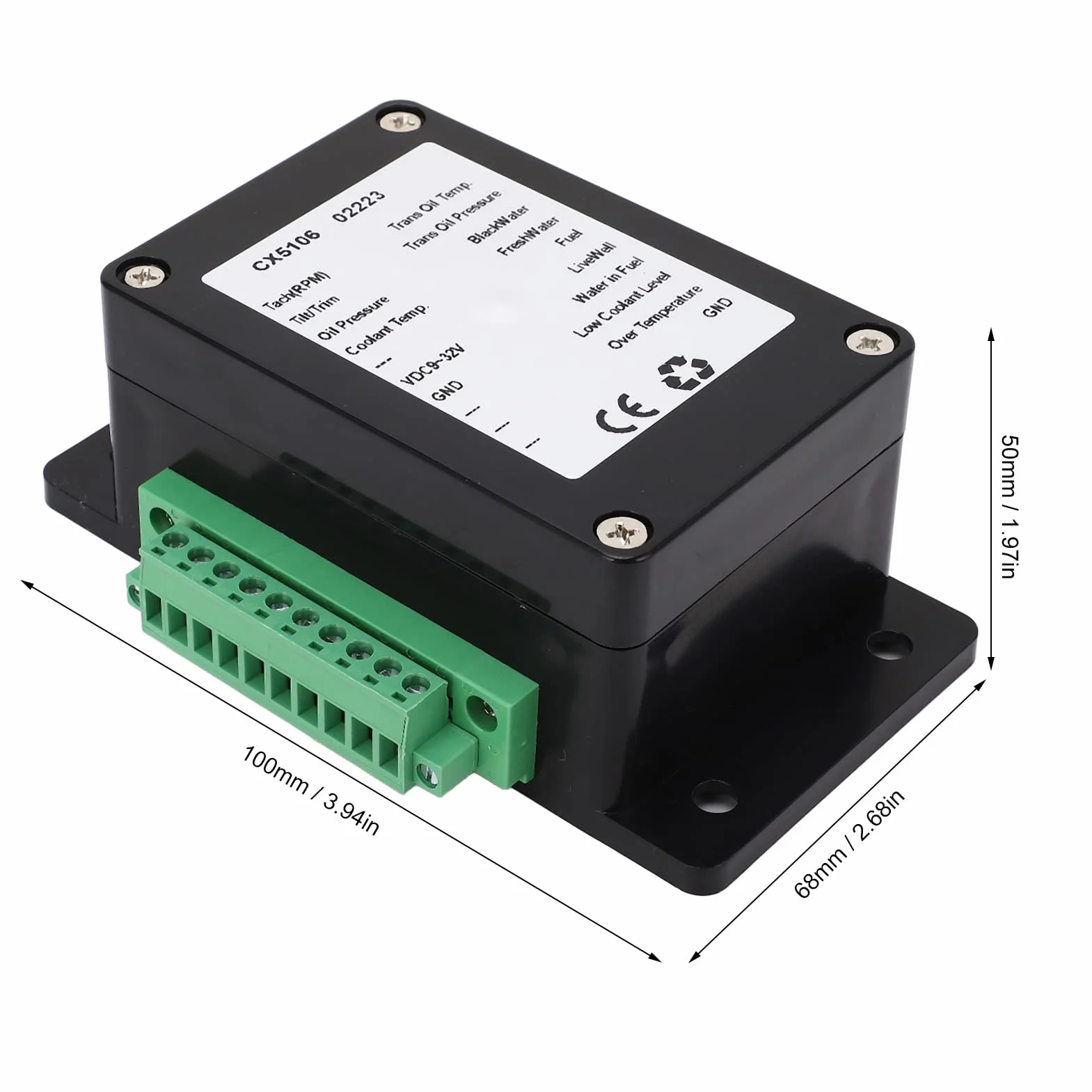 Do Konwertera Akcesoria NMEA 2000 Do Konwertera NMEA 2000 Do 13 Czujników IP67 Wodoodporna DC 9‑32V Dla łodzi morskich jachtów