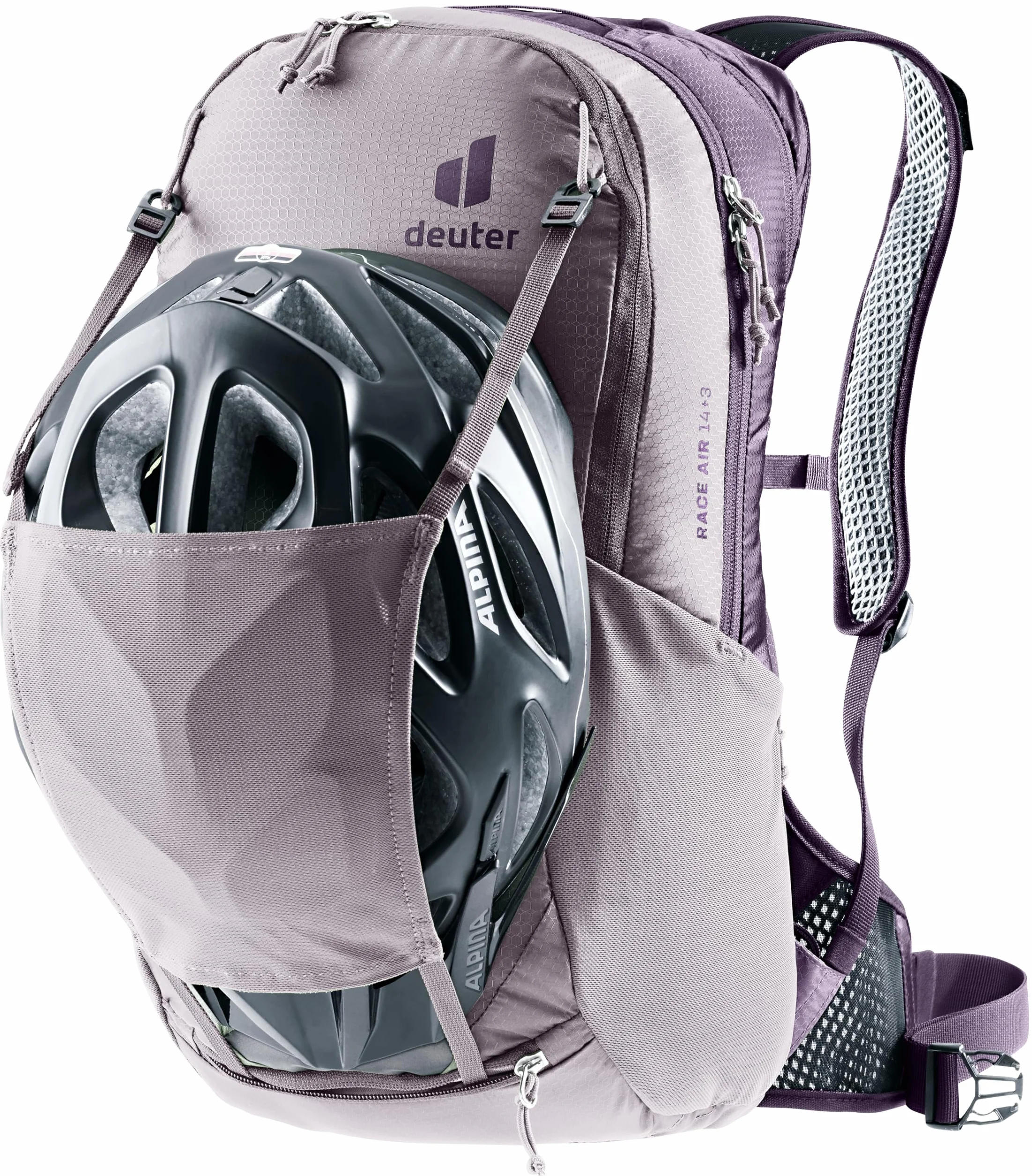 Deuter Uniseks Race Air 14+3 3204423 Plecak Rowerowy, Fioletowy, 14+3 L