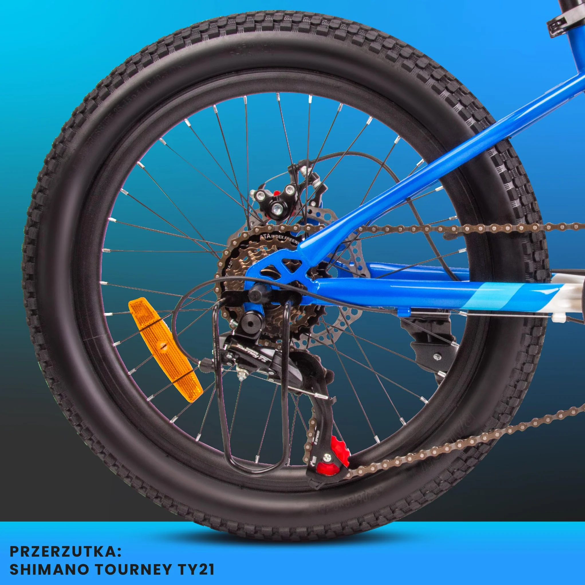 Rower chłopięcy Verdant Bike 20 24 cale, przerzutka Shimano Tourney TY21, lekki, rama stalowa, wolnobieg rzędowy ATA