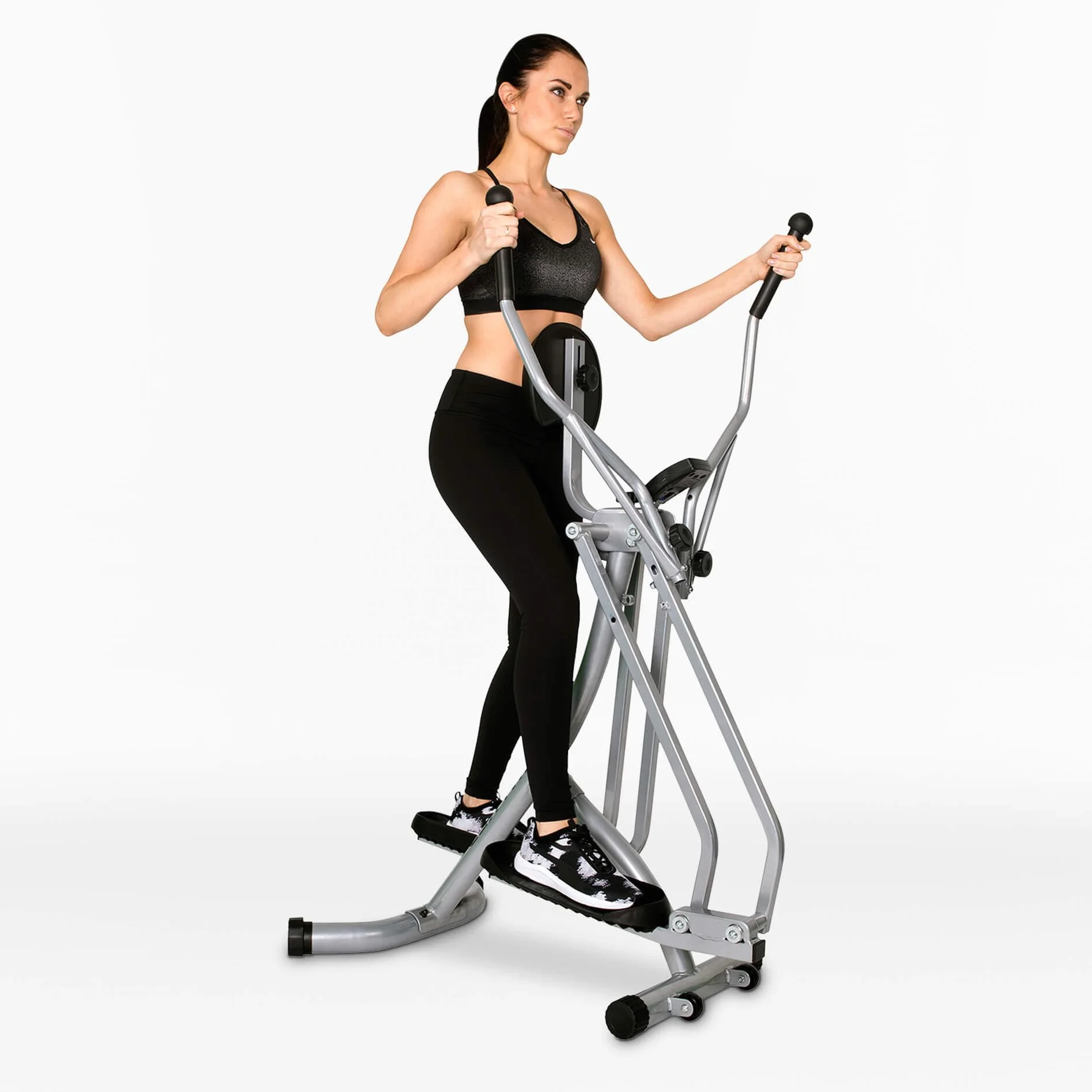Christopeit Sport składany trenażer eliptyczny orbitrek stepper LCD do 100 kg