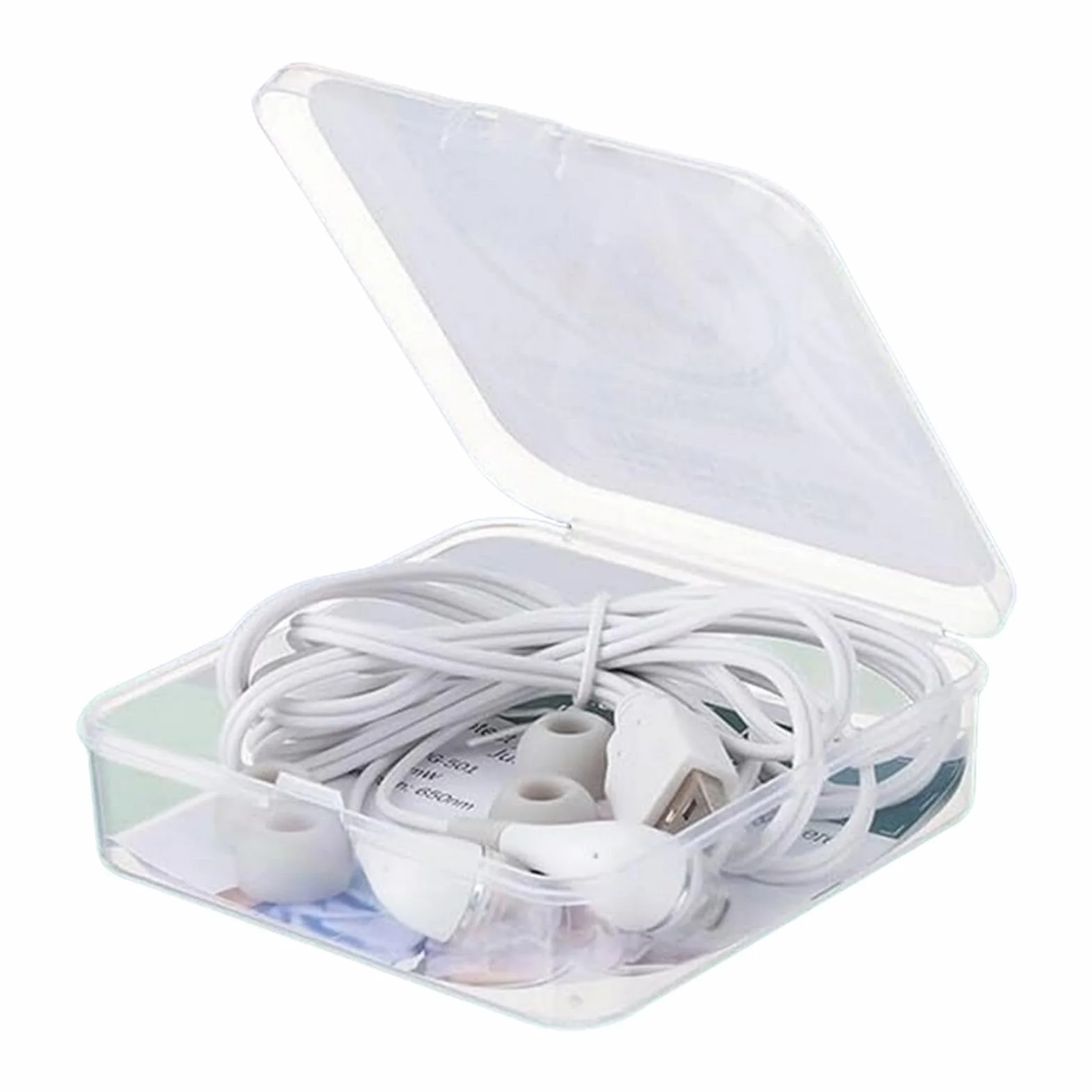 Wtyczki do uszu czerwone światło, przenośne urządzenie uspokajające do uszu 650NM, ładowanie USB, antypoślizgowa konstrukcja, stres i ulga Tinnitus (), do spania, nauki, relaksu