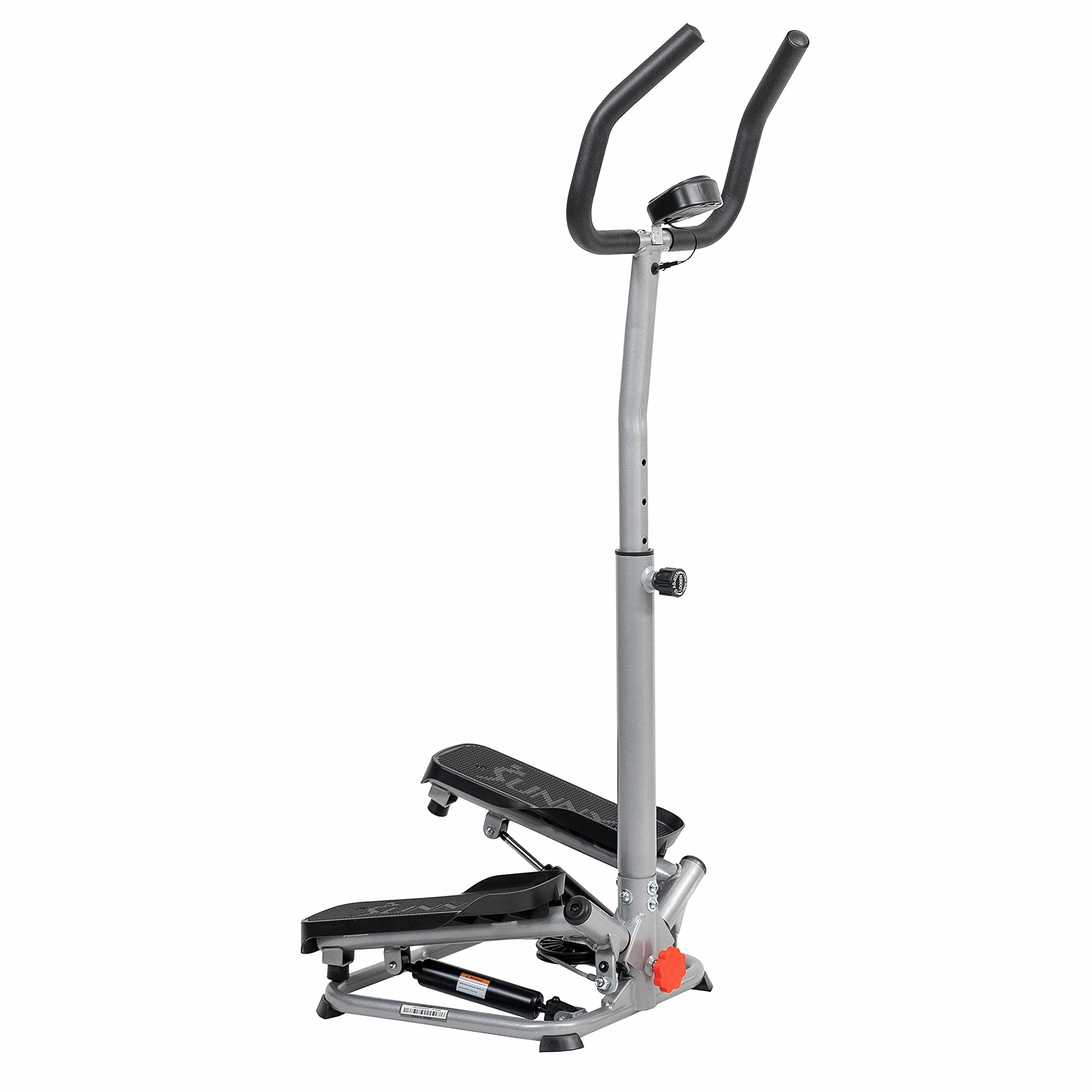 Sunny Health and Fitness Twister Stepper Machine, Stepper z regulacją wysokości, Ćwiczenia na schodach z uchwytami i monitorem LCD, Sprzęt do ćwiczeń w domowej siłowni - SF-S020027