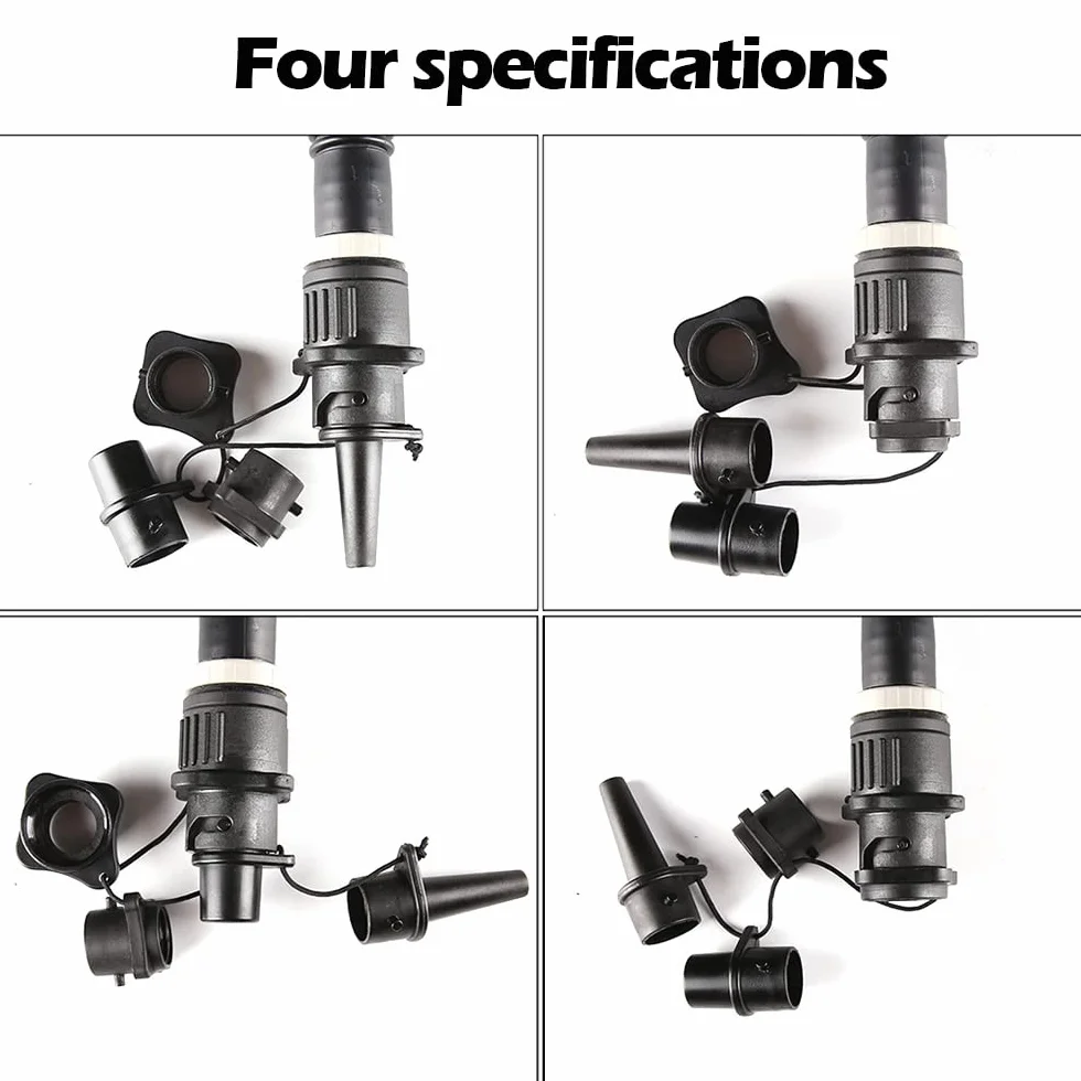 4 szt. Adapter do nadmuchiwanego zaworu, adapter dysz zaworu powietrza, adapter kajakowy do łodzi kajakowych, stojącej deski wiosłowej, kajaka, łodzi