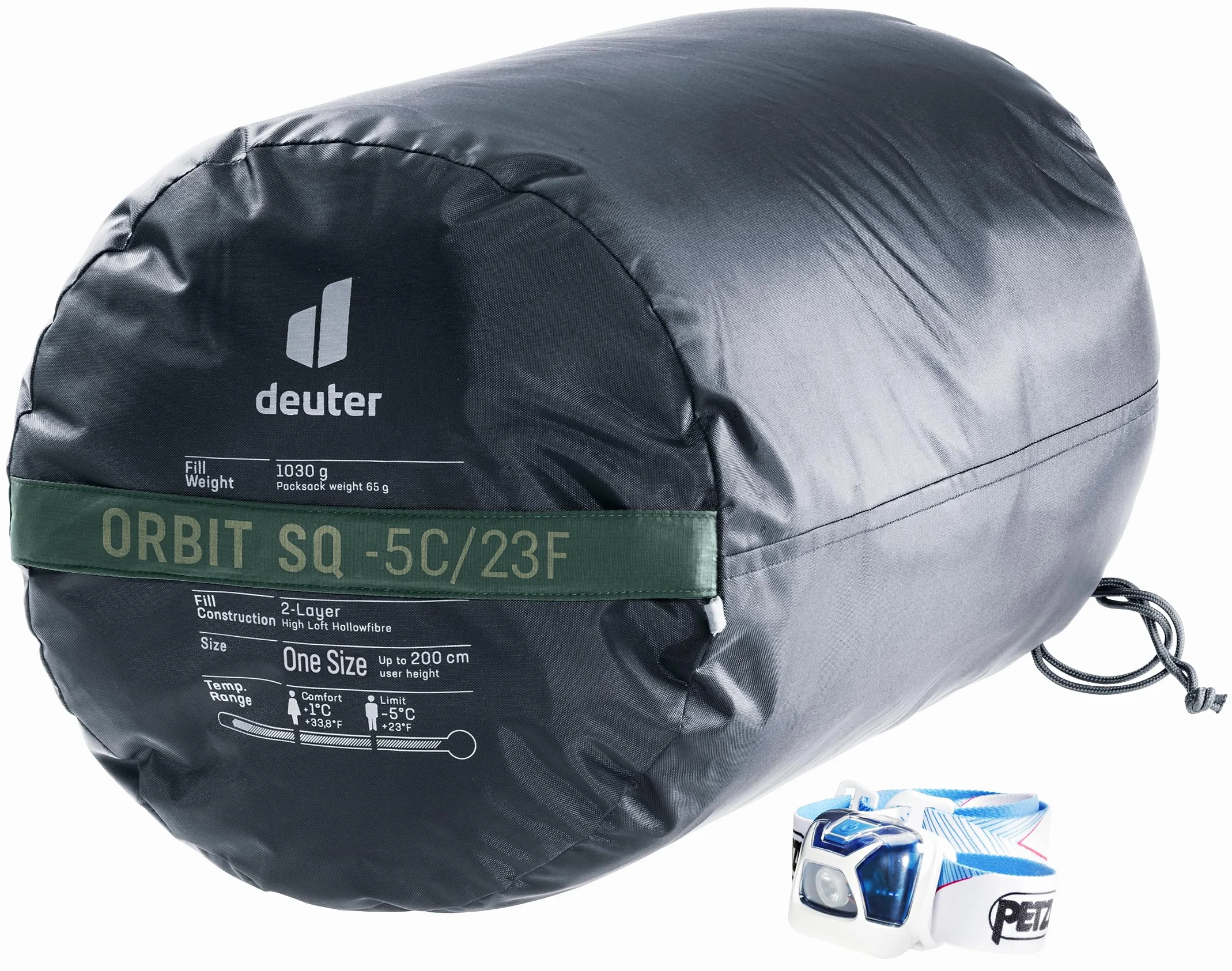 deuter Orbit SQ -5C/23F śpiwór z włókna syntetycznego, śpiwór koc