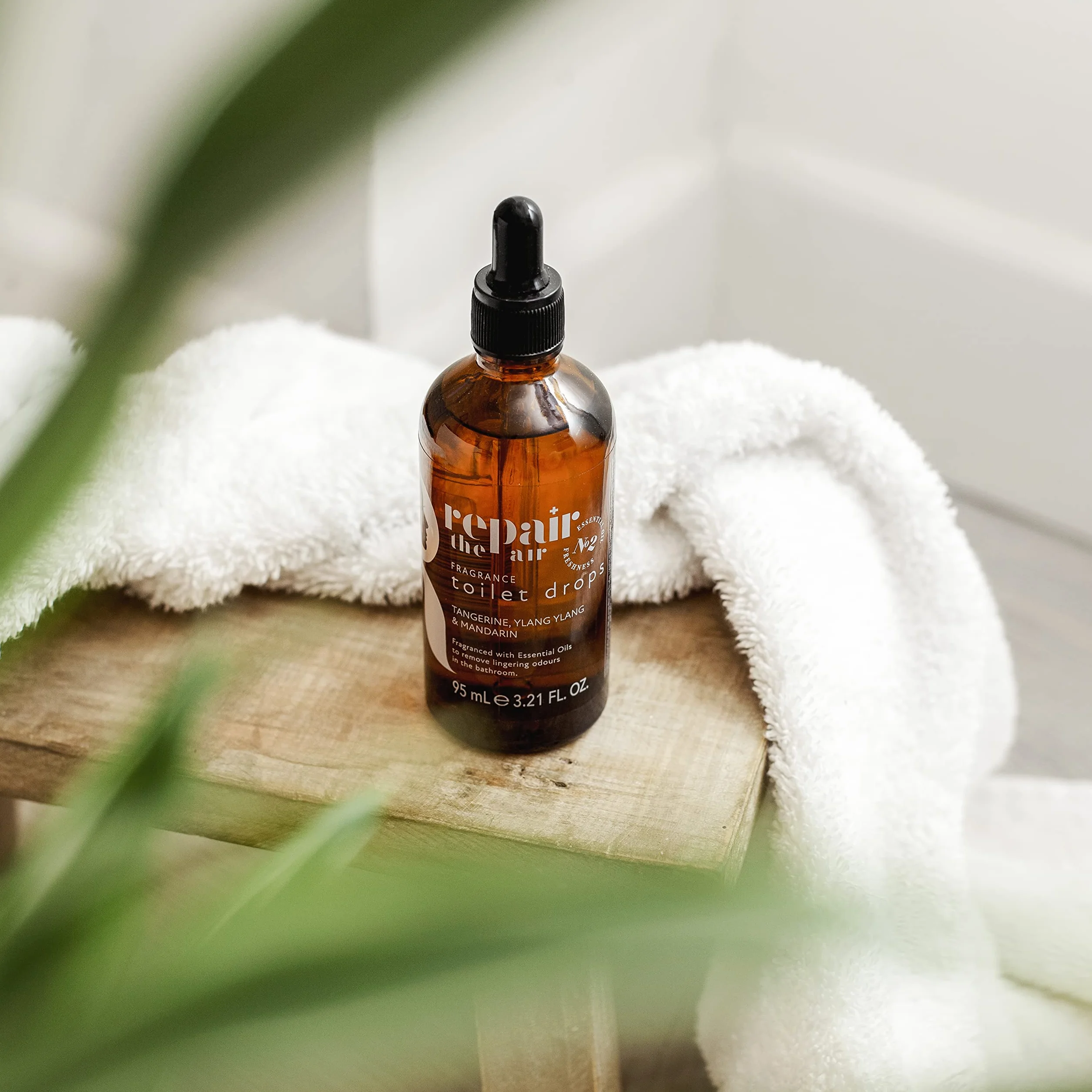 Repair the Air Fragranced Toilet Drops Tangerine Ylang Ylang Mandarin Essential Oils 95ml