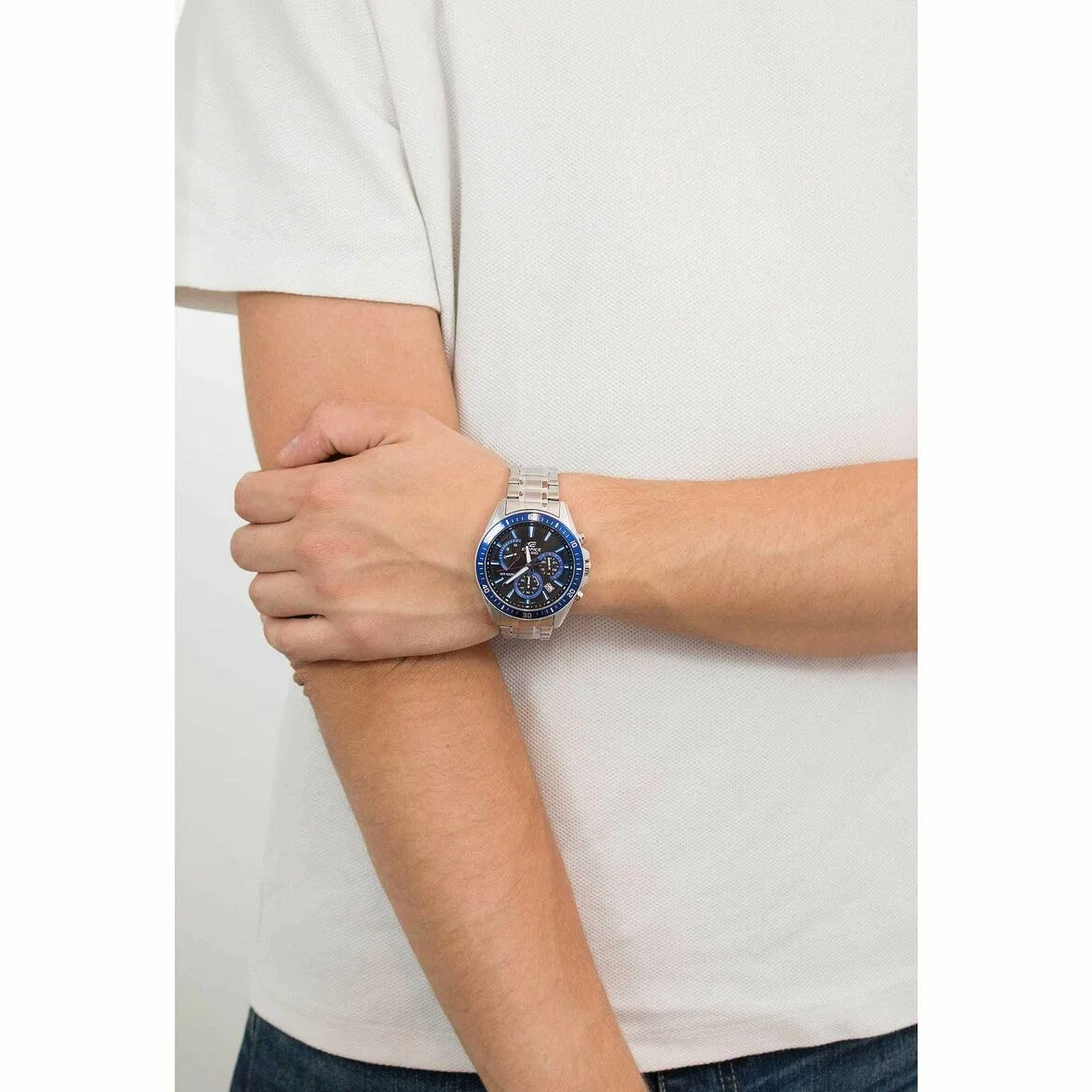 Casio EFR-552D-1A2VUEF Zegarek 47 mm Niebieski