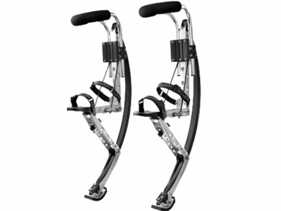 Skyrunner buty kangurowe dla dorosłych, skaczące do ćwiczeń fitness, 70 ~ 90 kg, buty typu bouncing, czarne