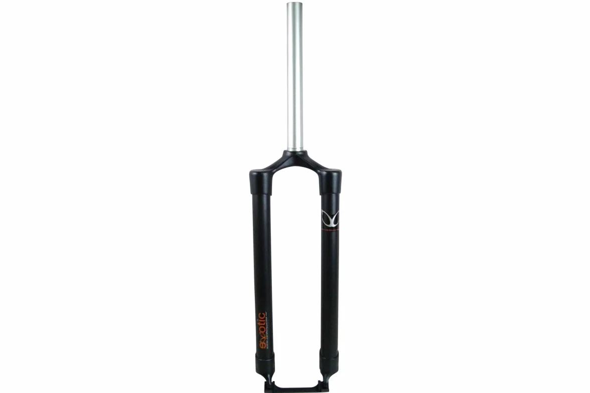 eXotic sztywny widelec rowerowy XC MTB 44,5 cm aluminiowy do tarczy