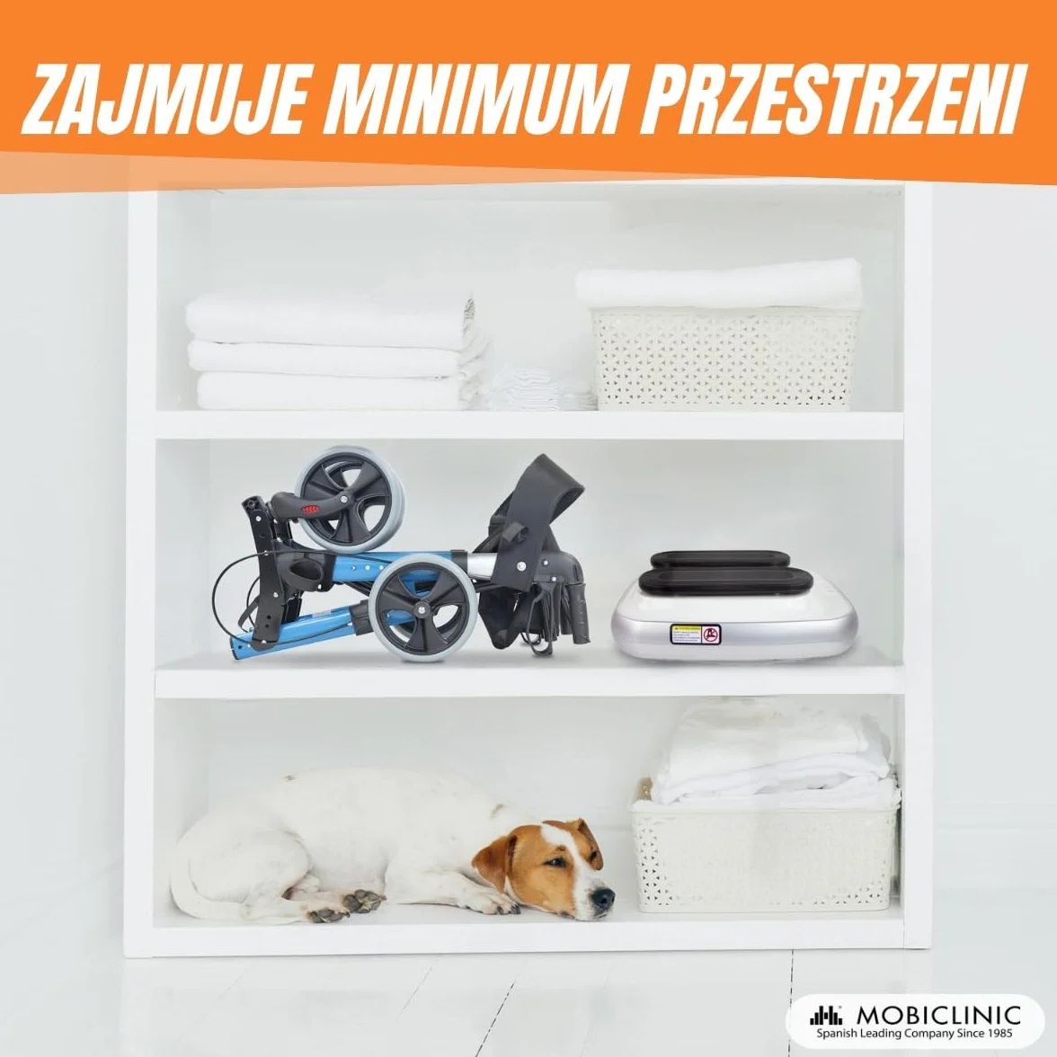 Mobiclinic, Trener nóg, Elektryczne, Legfit, Marka europejska, Gimnastyka pasywna, Ćwiczenie na siedząco, Dla seniorów, Nastolatków, Z pilotem, Regulowana prędkość